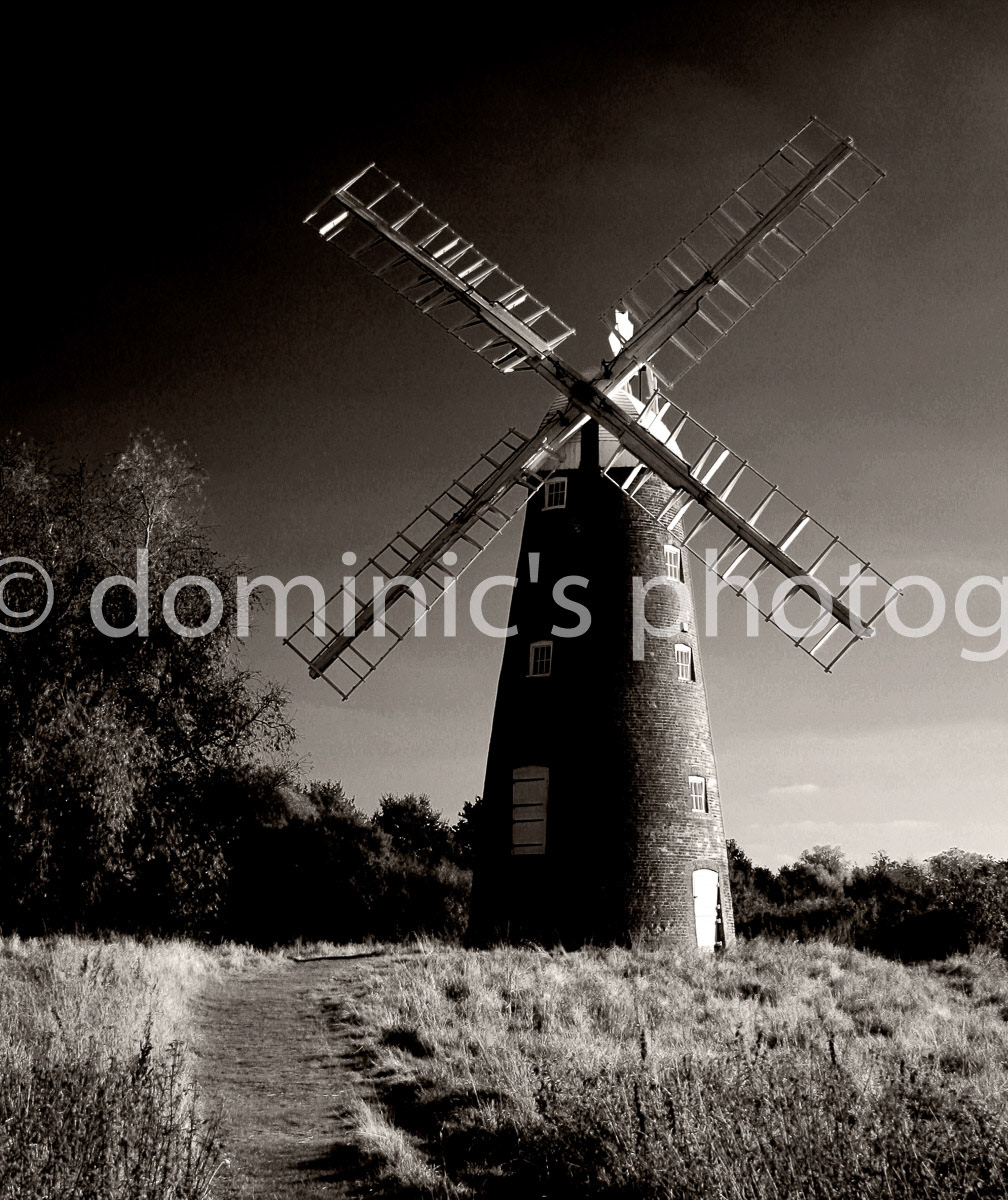 windmill sepia