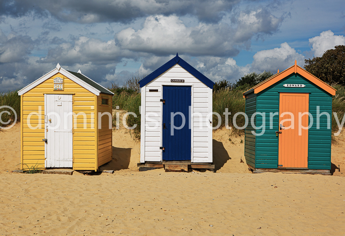 three huts