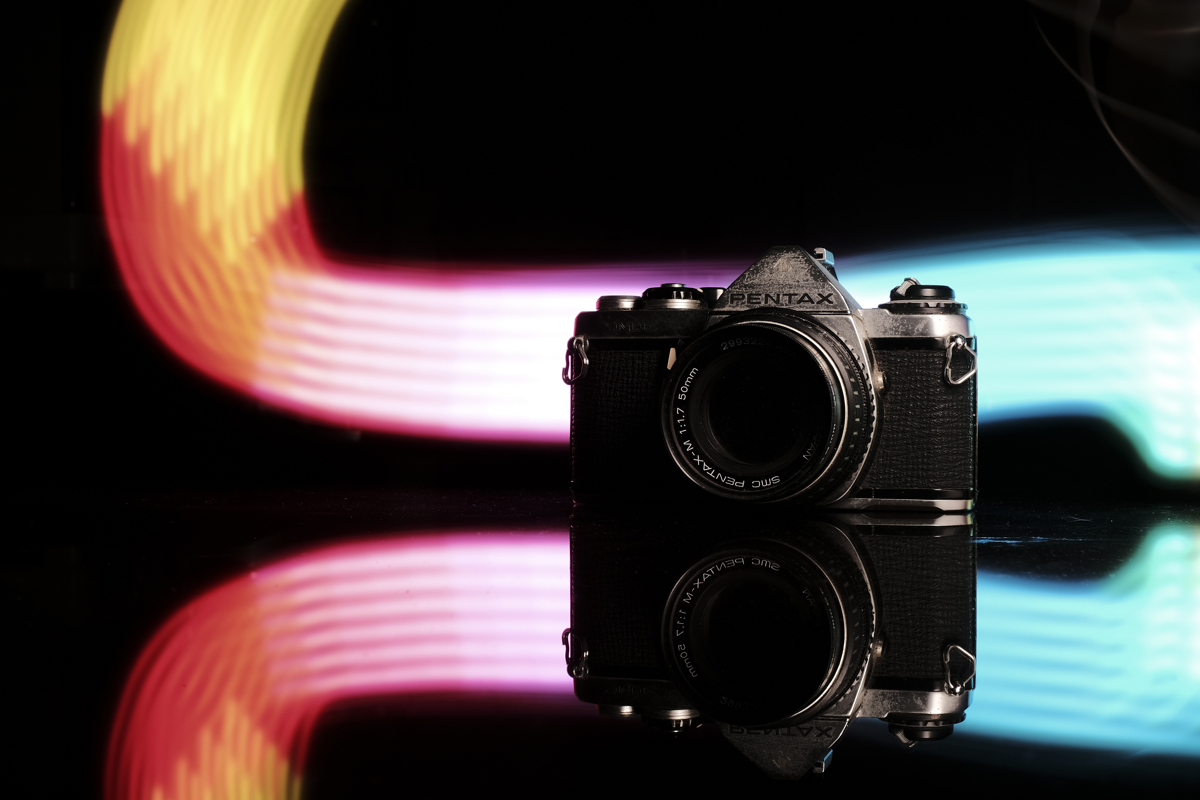 light painting + rule of thirds