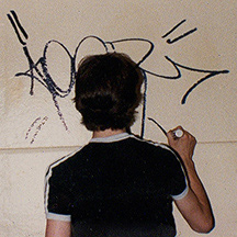 PEZ Tagging - 40th & Market - West Philadelphia - 1983 - Photo by MB