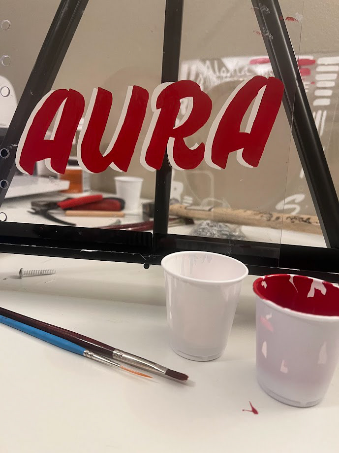 Hand-done Sign Painting on Acrylic Vinyl