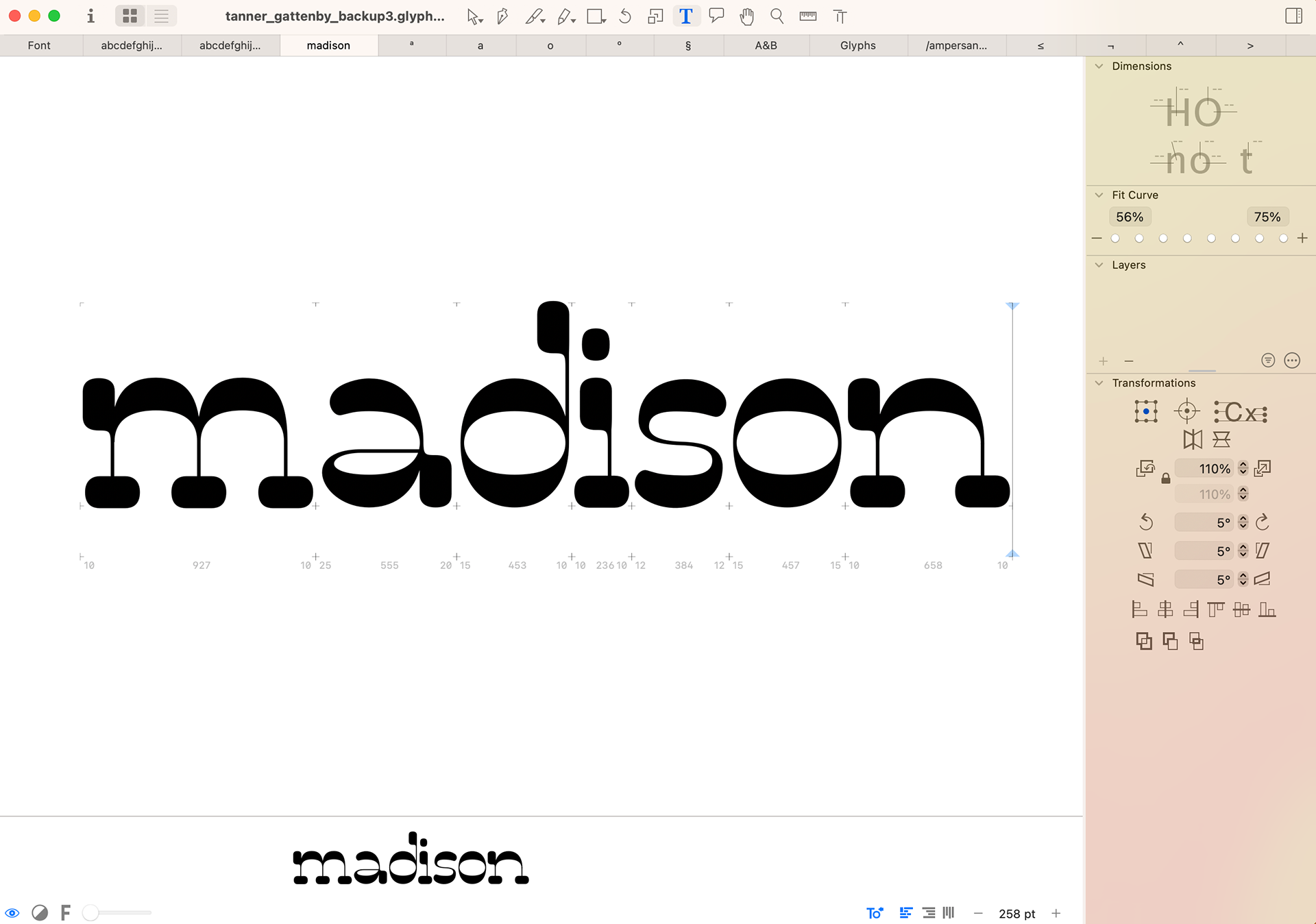 Testing letter combinations