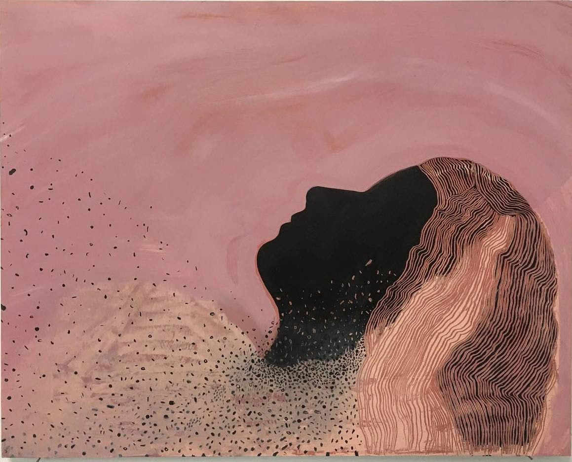Respirer (2020), oil on board, 40 x 50 cm