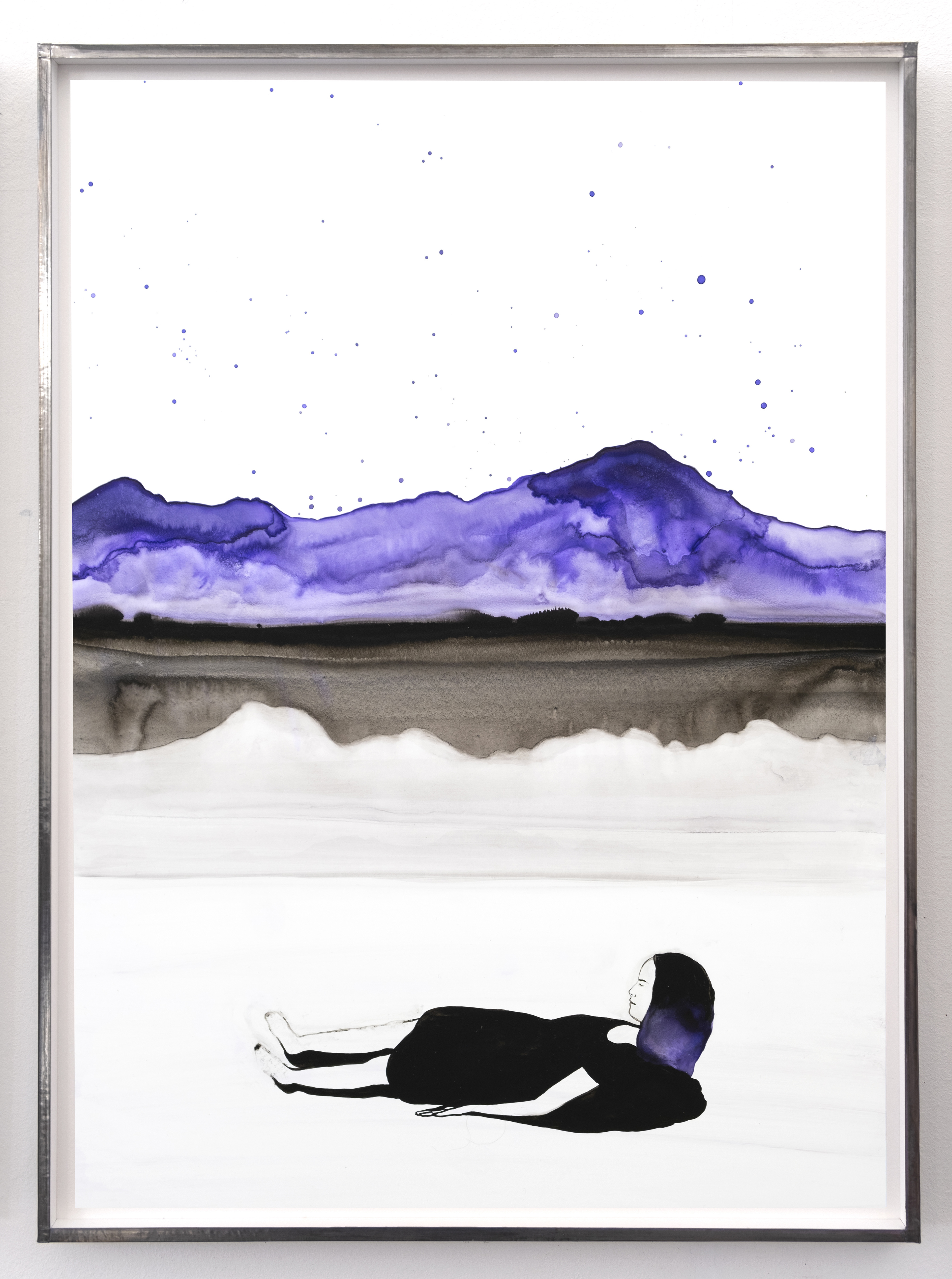 Se relever II (2022) - Gouache et aquarelle sur papier - 48 x 34 cm