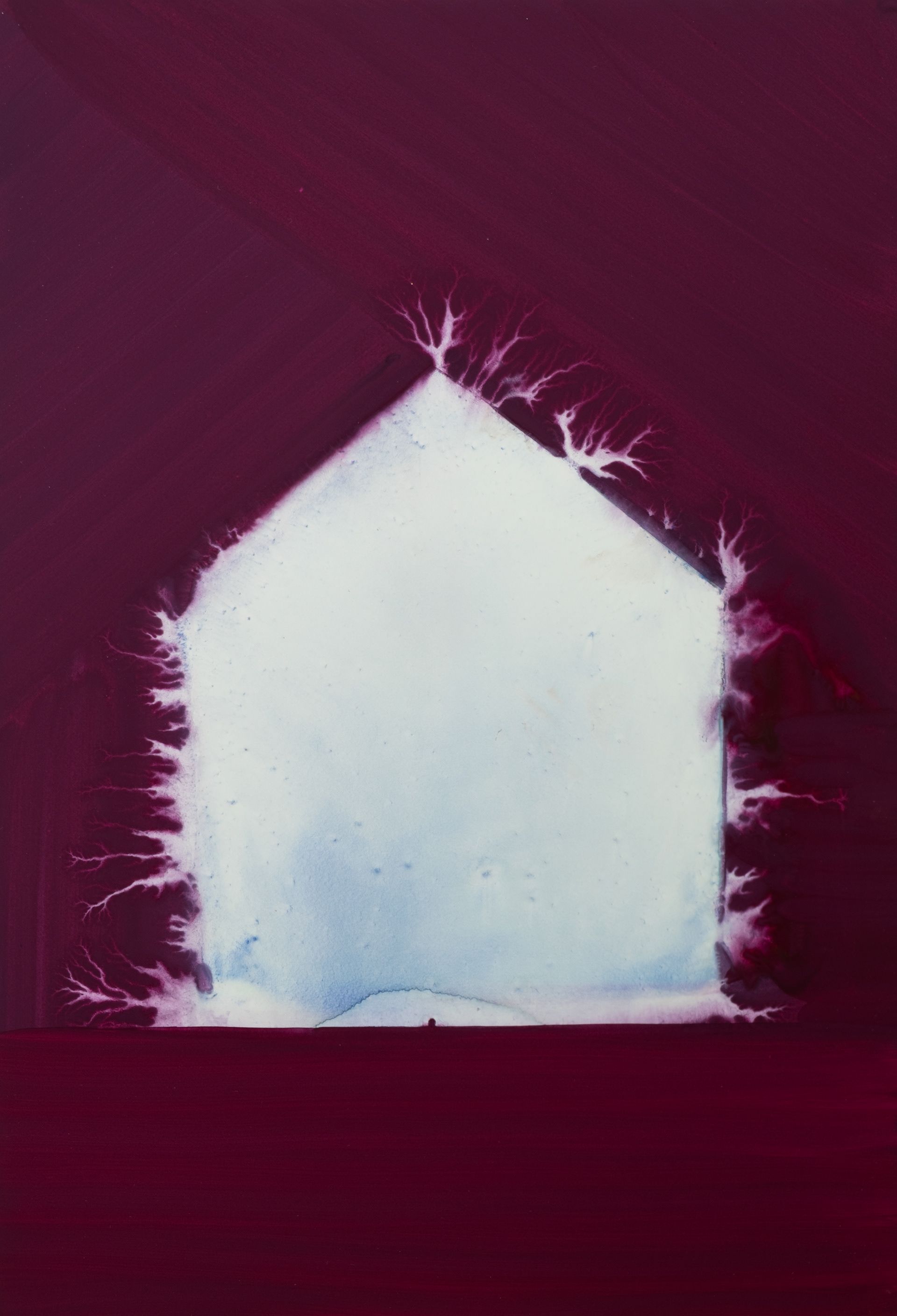 Une Maison qui dort - 2023 - 32 x 22 cm - gouache on paper