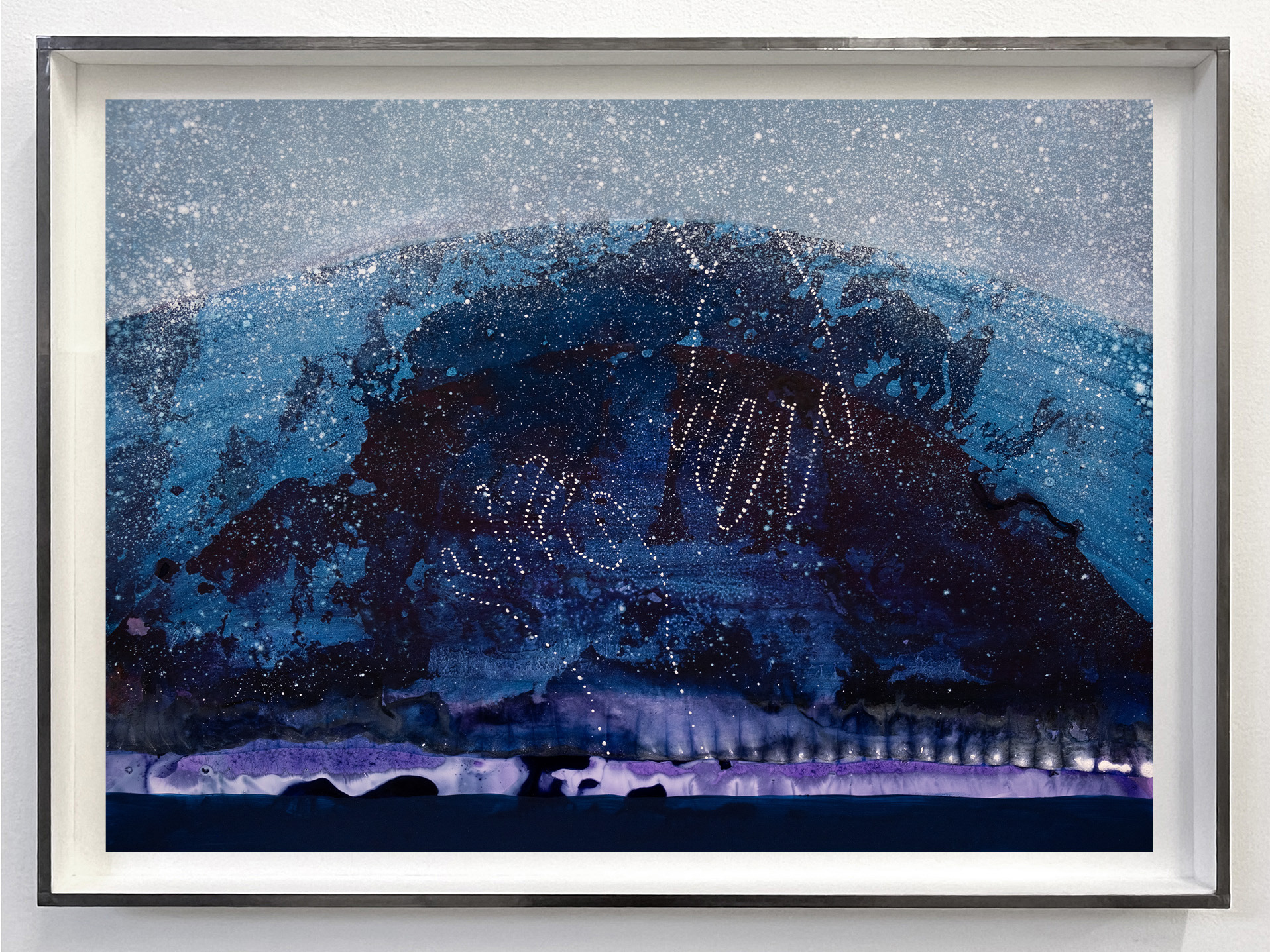 Toucher les étoiles (2024) - Gouache et encre sur papier - 50 x 70 cm