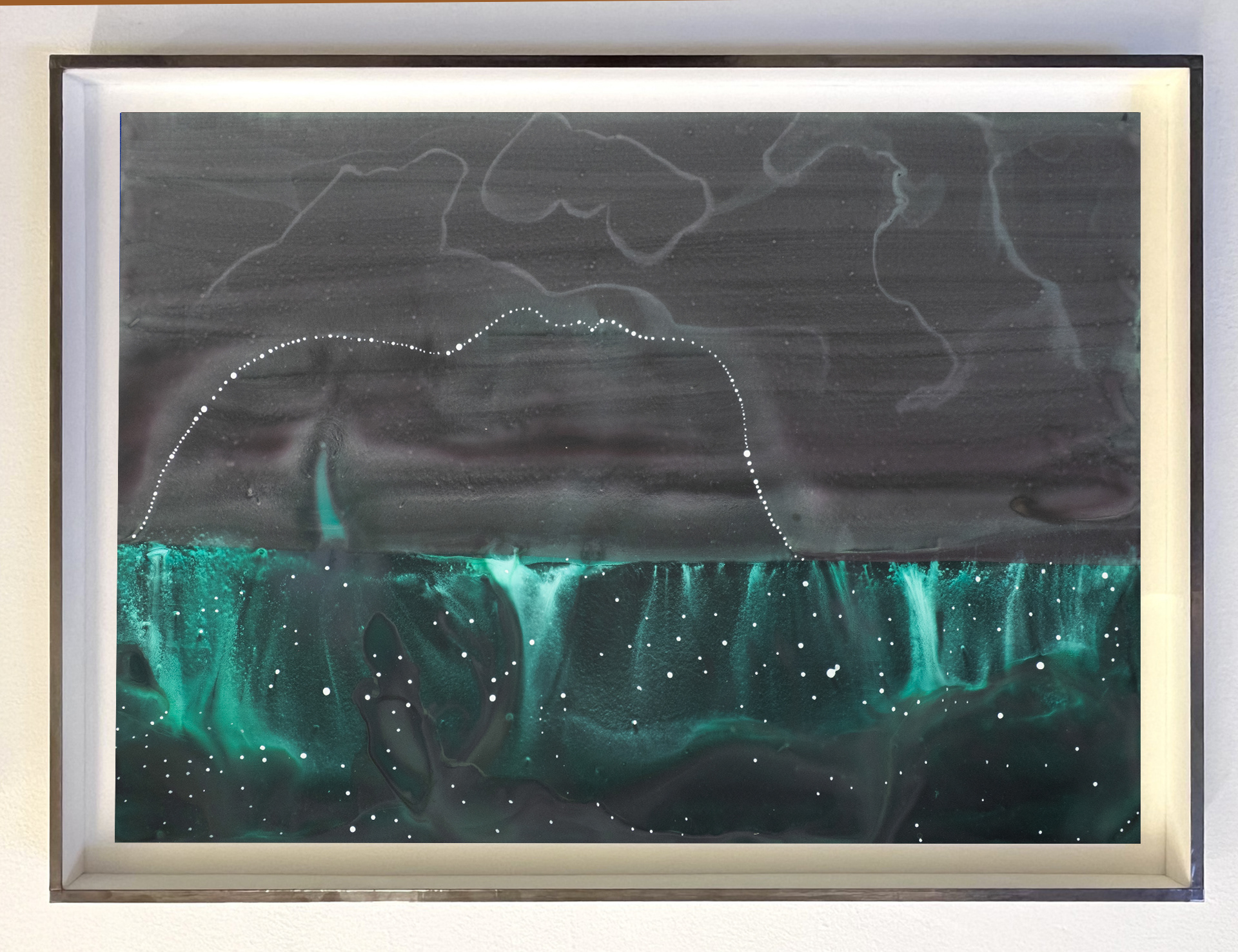 Etoiles reposées (2023) - Gouache et encre sur papier - 30 x 42 cm