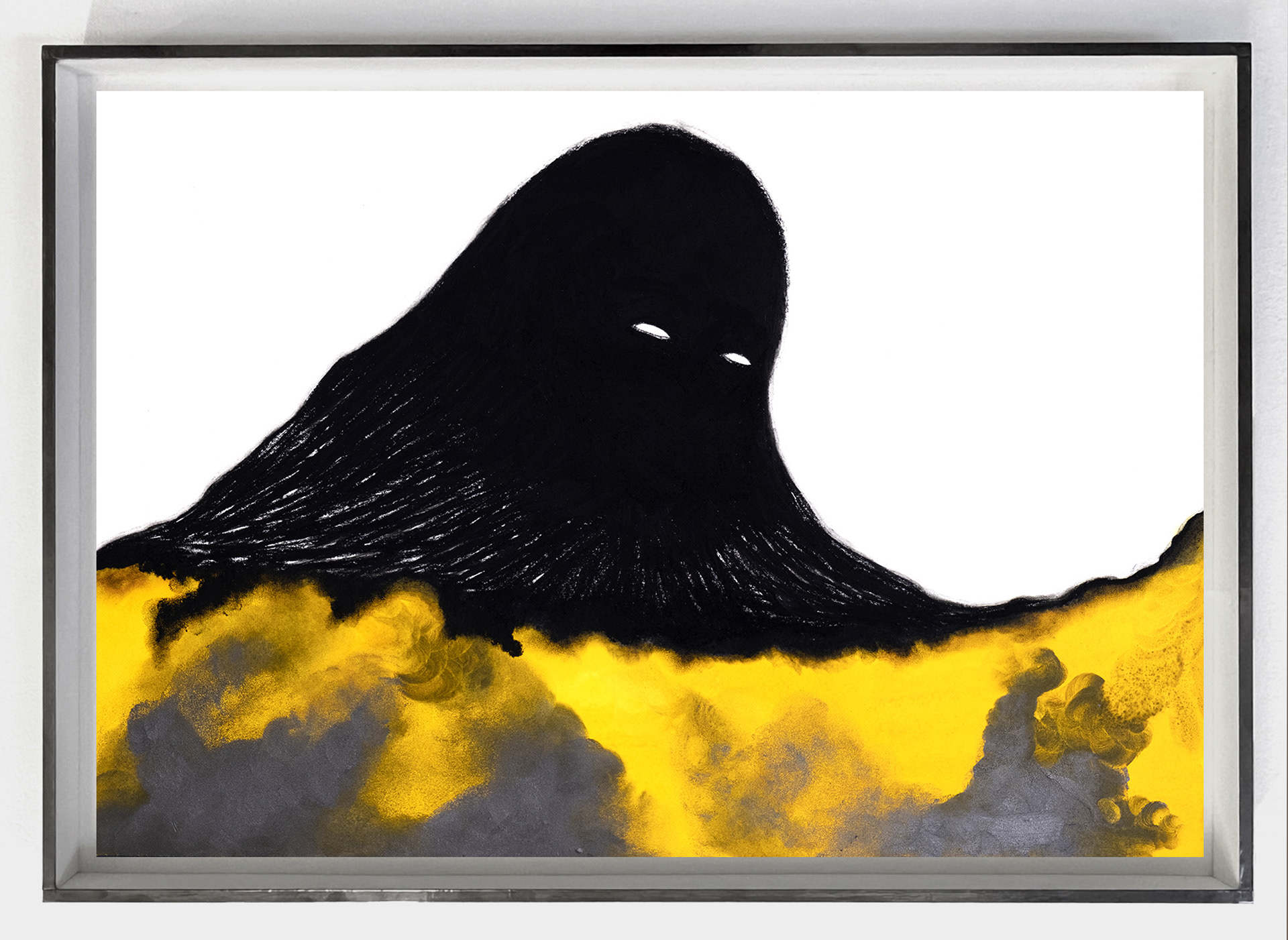 Contemplés (2021) - Encre, graphite et pierre noire sur papier - 36 x 50 cm