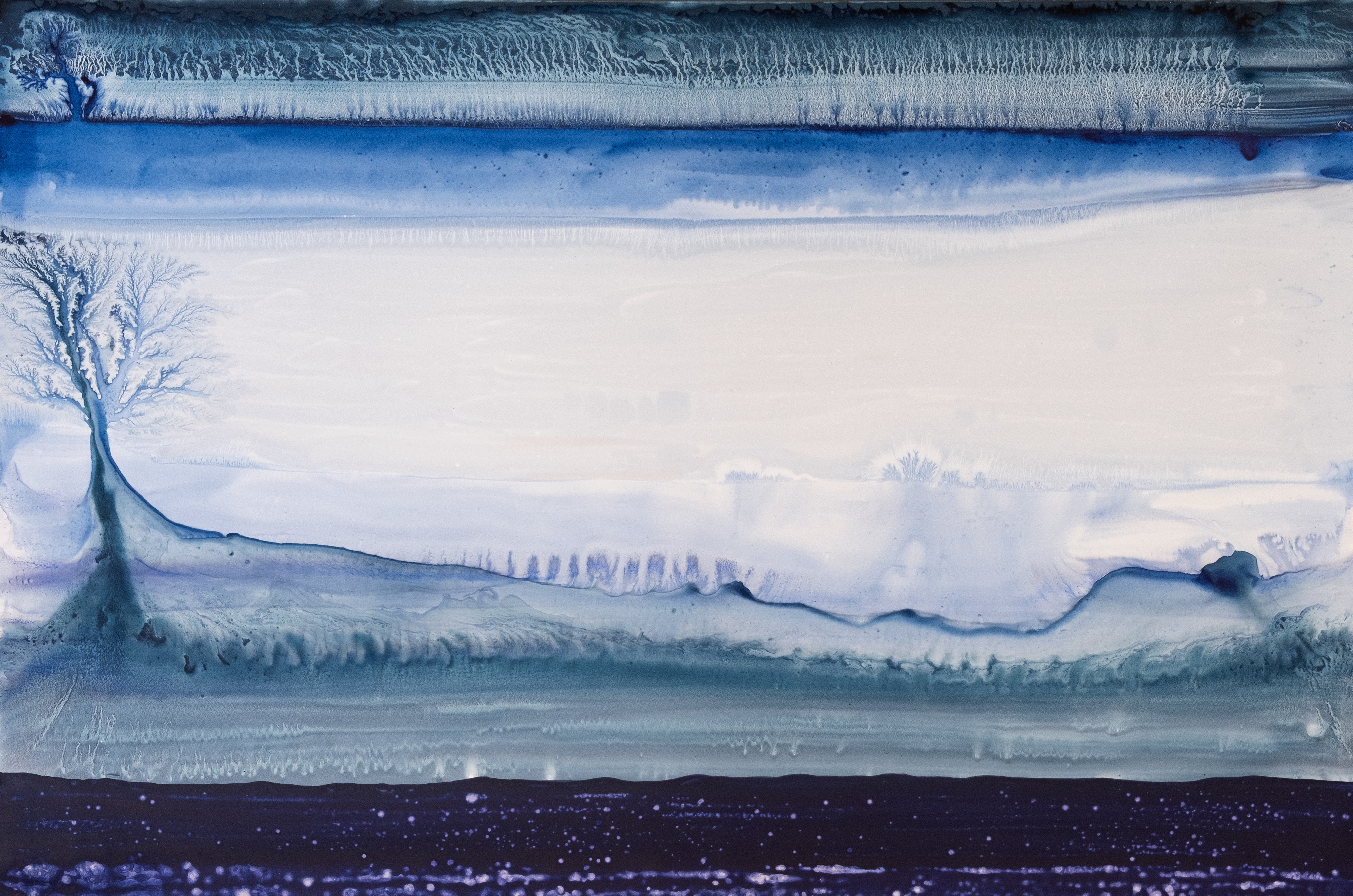 Terre Précieuse VII (2025) - Technique mixte sur papier - 70 x 100 cm