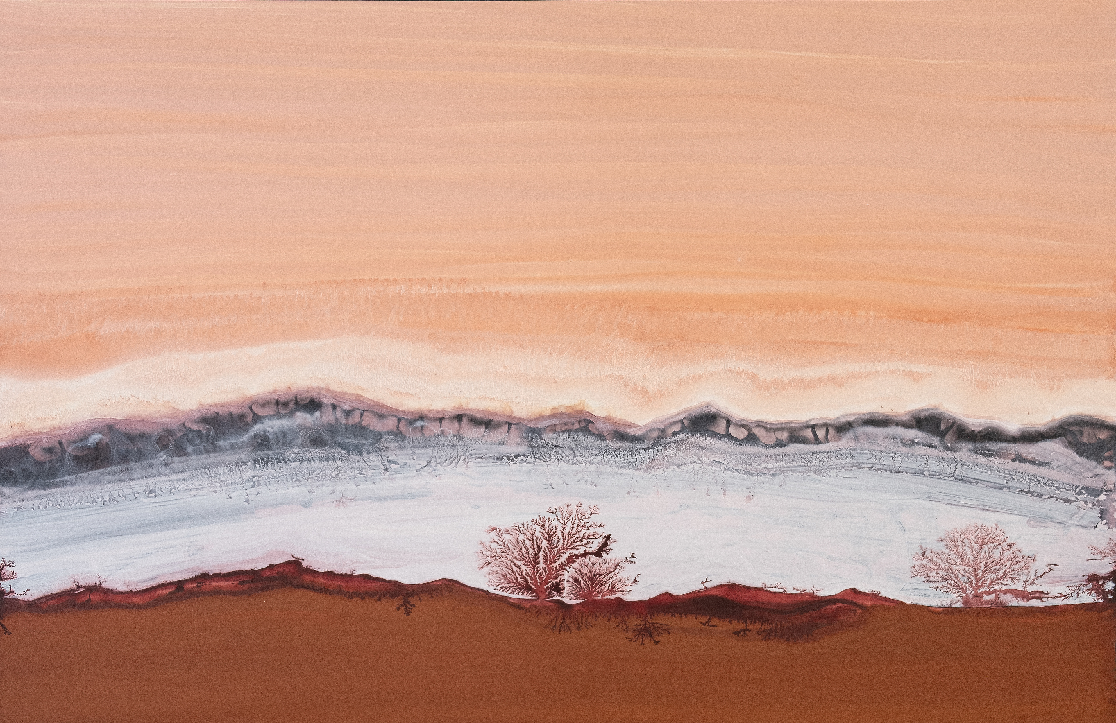 Terre Précieuse VIII (2025) - Technique mixte sur papier - 70 x 100 cm