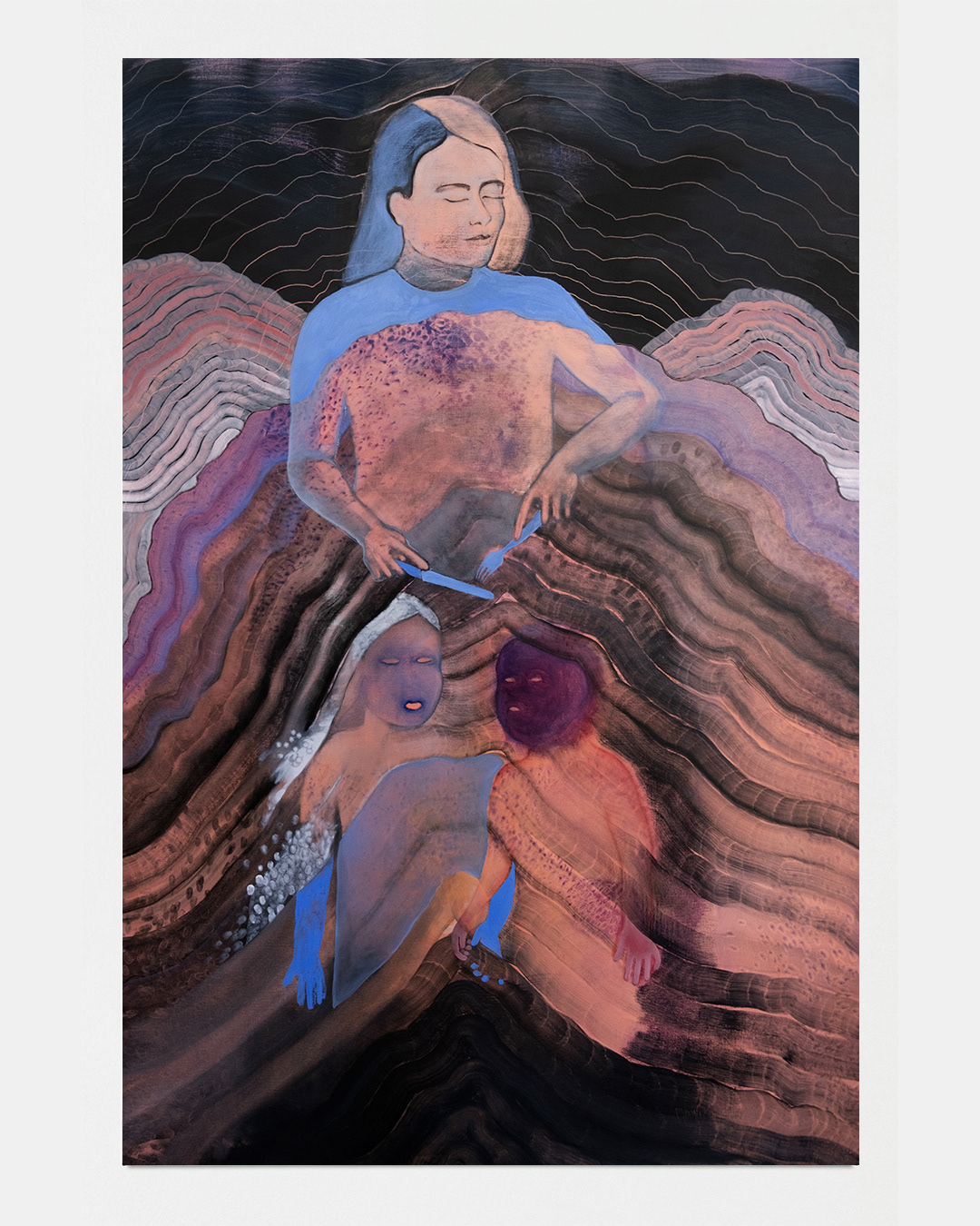 J'ai faim (2021) - Huile sur toile - 180 x 120 cm