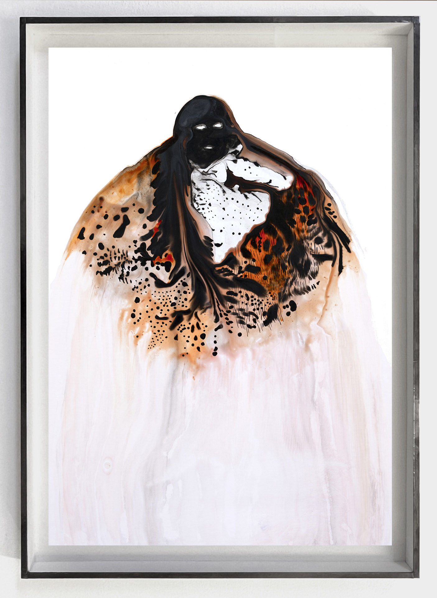 En feu I (2022) - Gouache et aquarelle sur papier - 48 x 34 cm