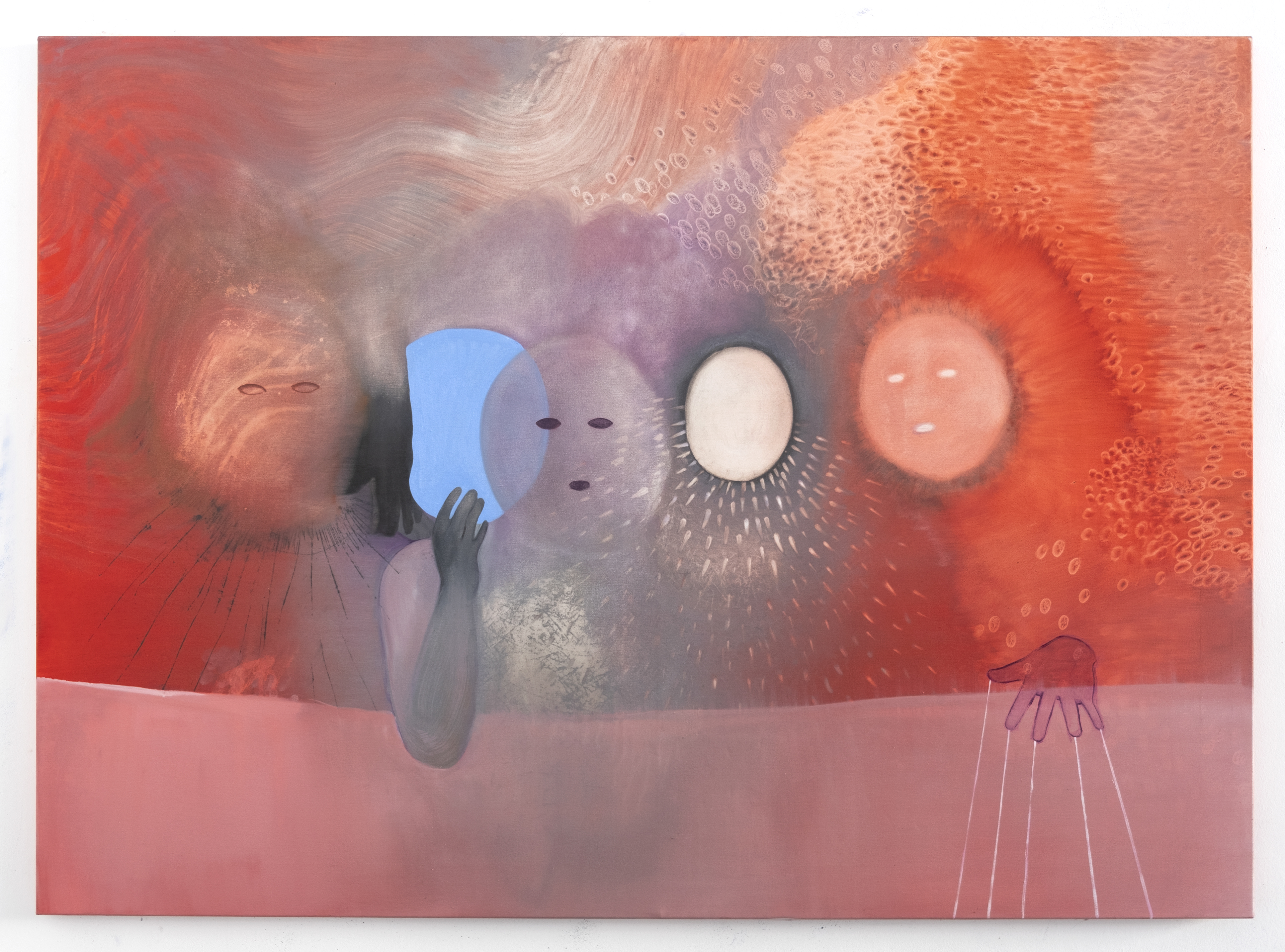 Manipulés (2022) - Huile sur toile - 100 x 140 cm