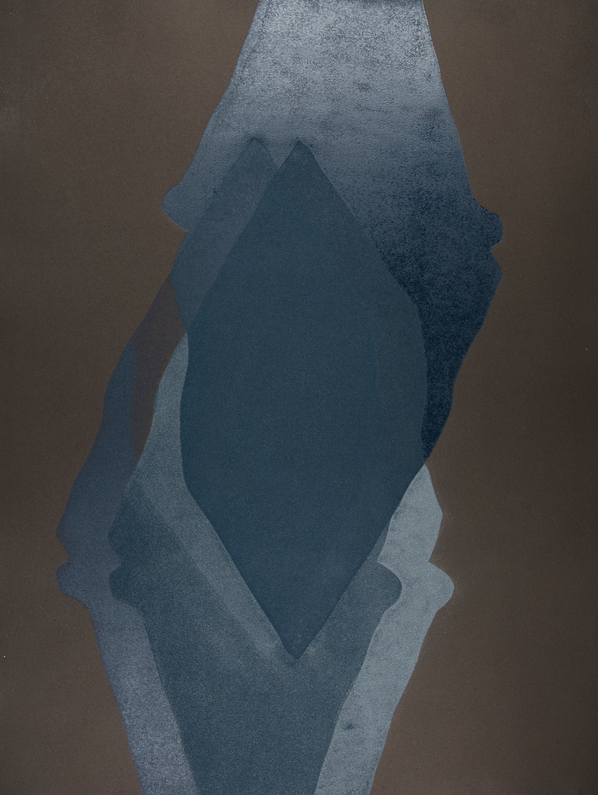 Il y a des ombres qui brillent I (2012) - Gravures sur bois imprimée sur papier et marouflé sur bois, unique - 66 x 50 cm