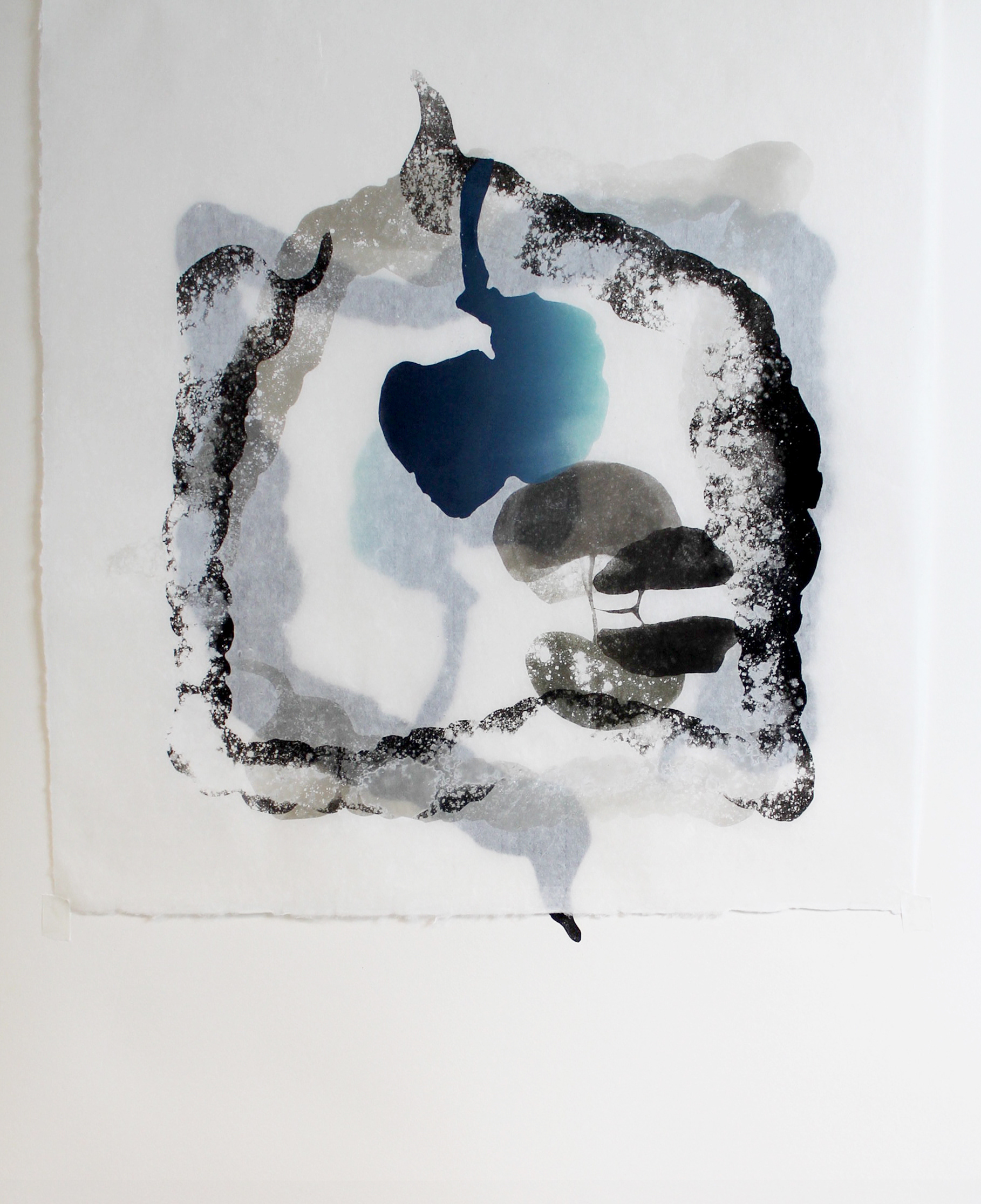  I Have Got This Feeling I (2015), lithograph on japanese paper overlapped, unique, 100 x 75 cm