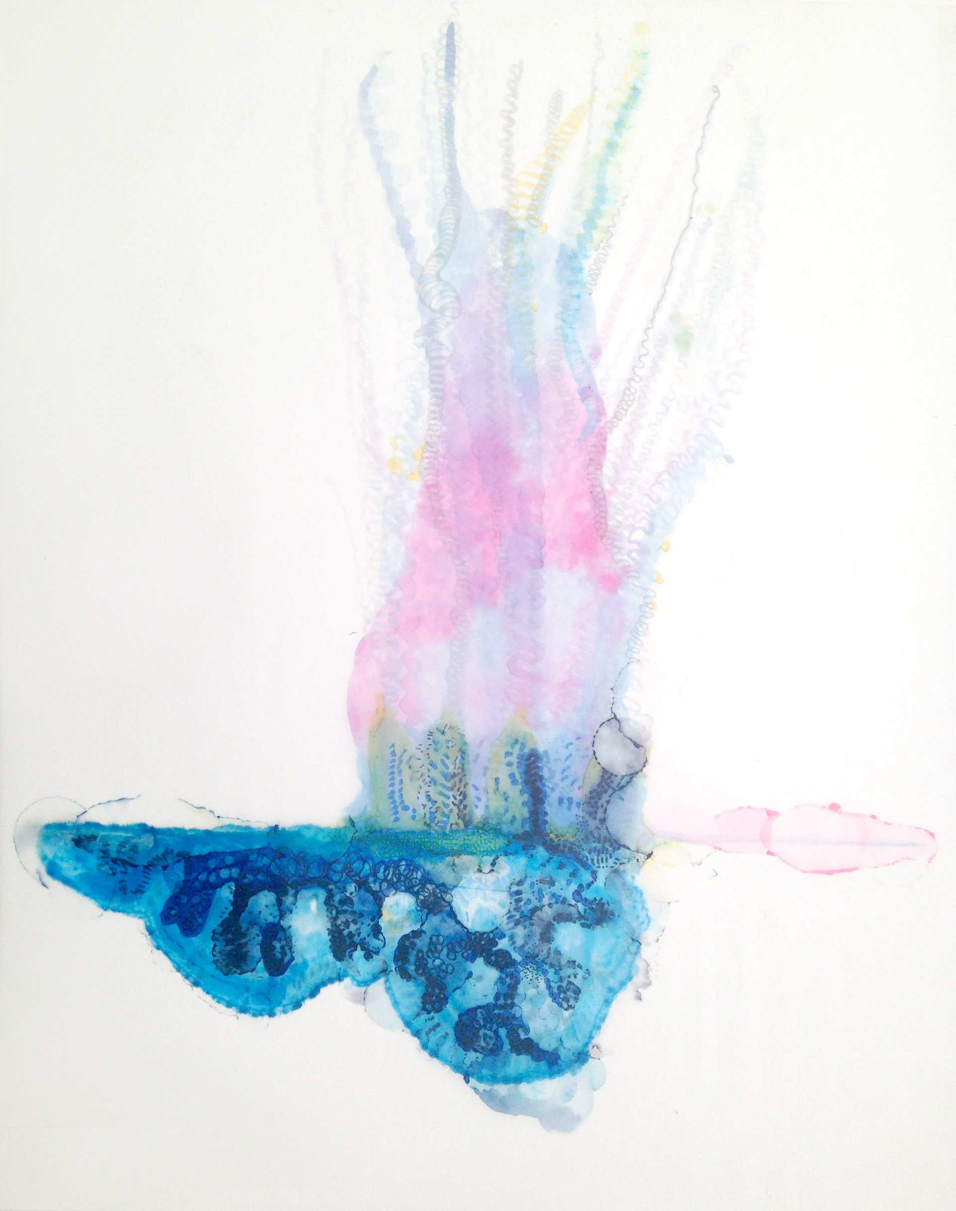 Sans titre (2017) - Encre sur papier calque - 50 x 40 cm
