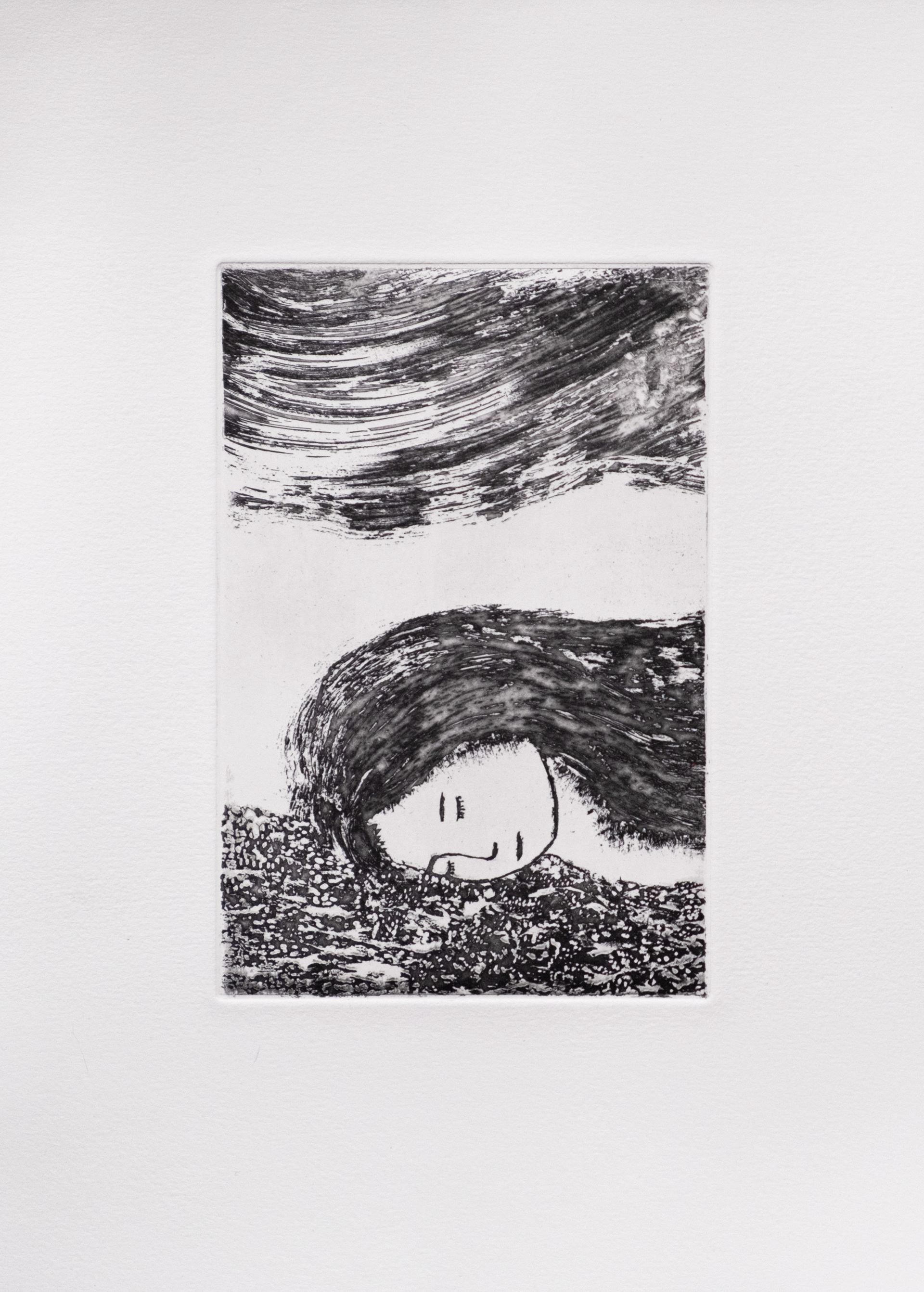 Rêver (2024) - Gravure au sucre - 30 x 20 cm