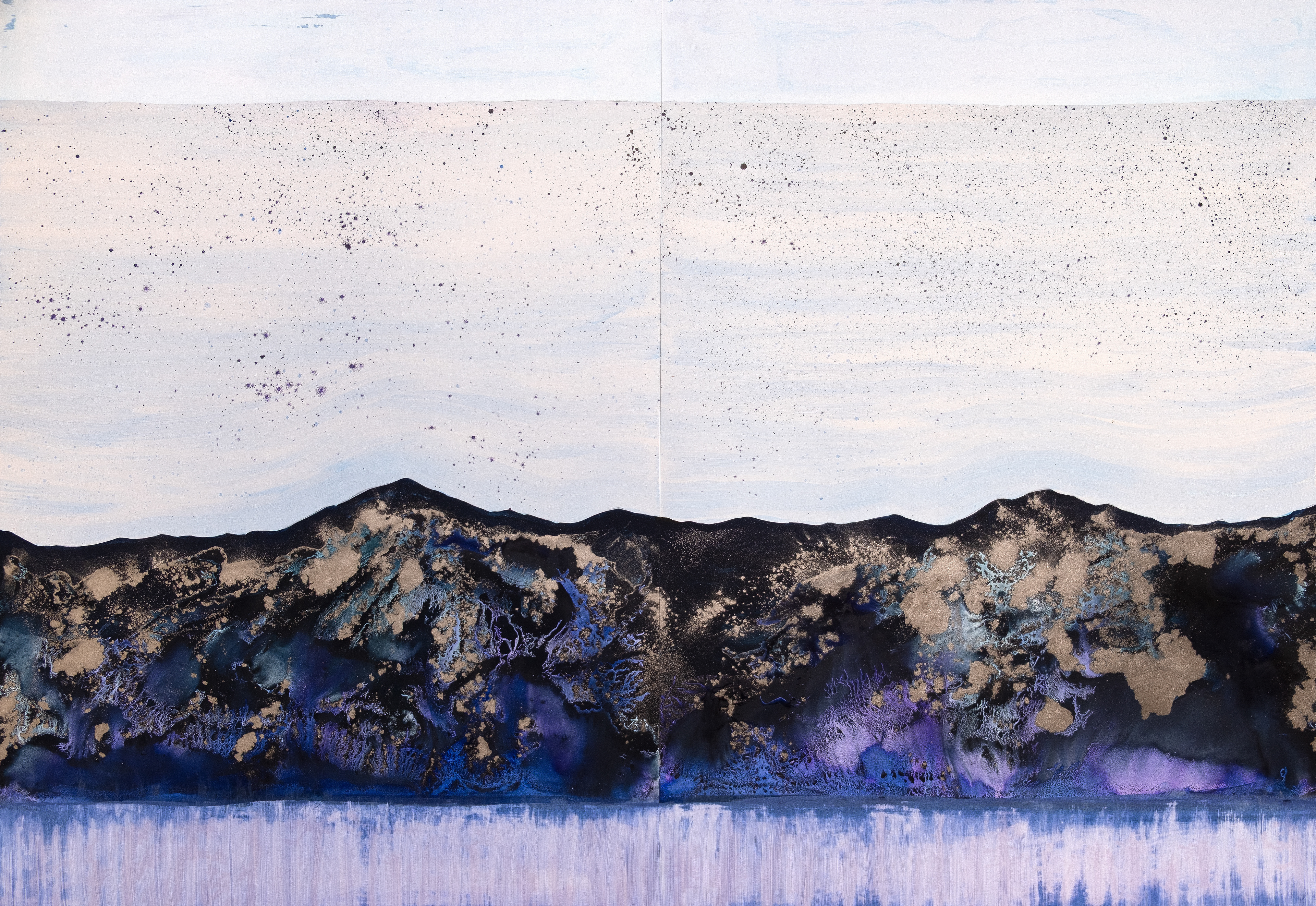 Le ciel se rallume IV (2026) - 100 x 140 cm - diptyque