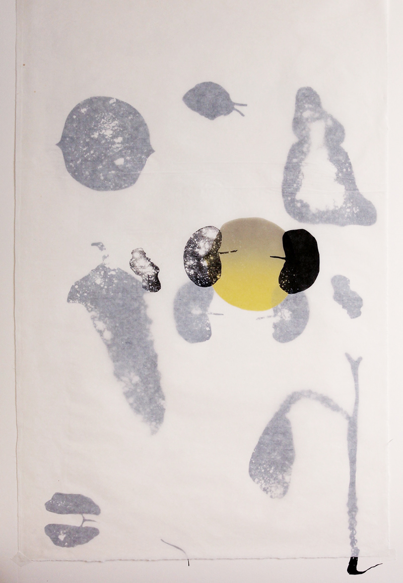 I Have Got This Feeling III (2015), lithograph on japanese paper overlapped, unique, 100 x 75 cm