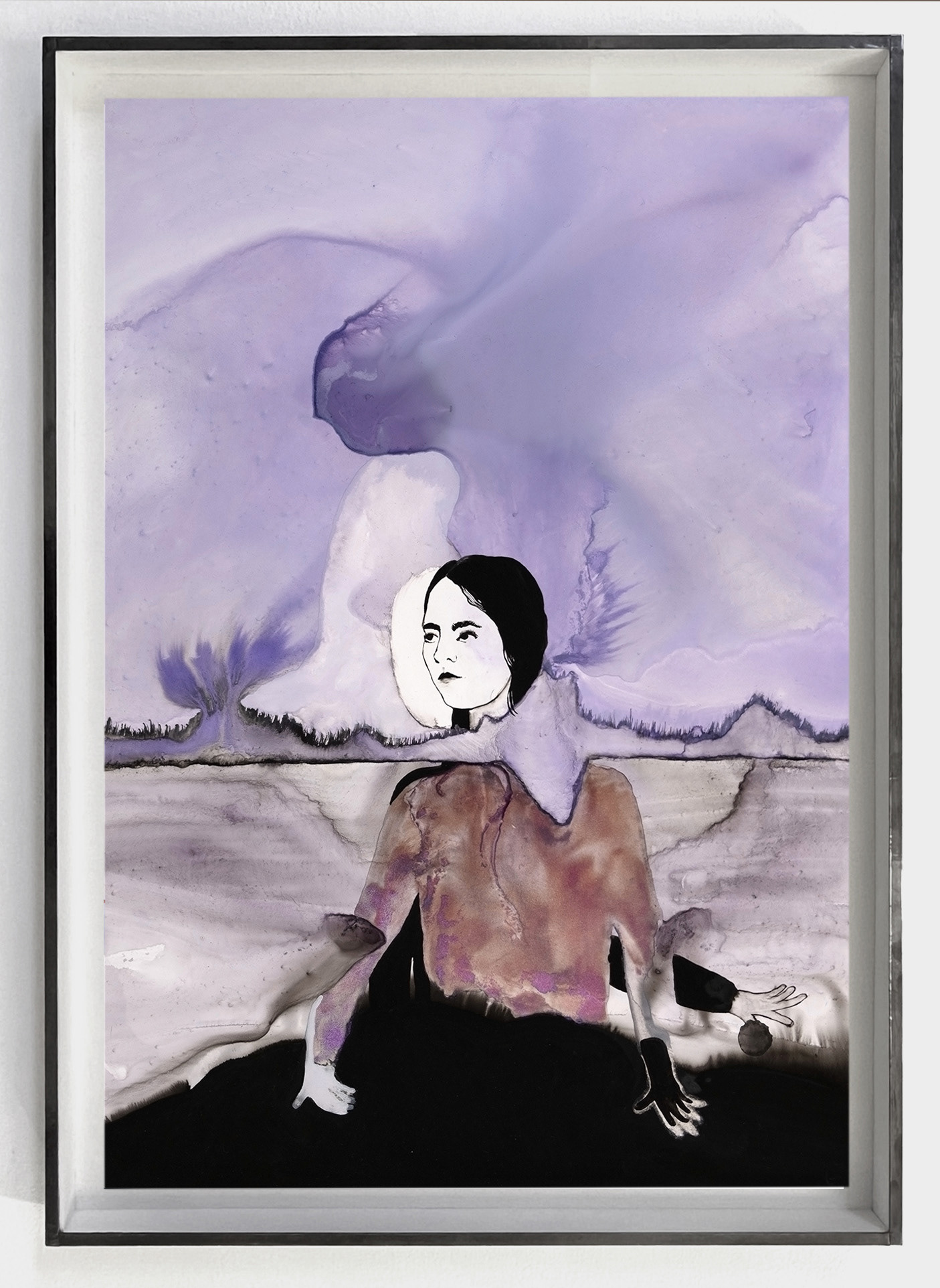 Eclaircies II (2022) - Gouache et aquarelle sur papier - 48 x 34 cm