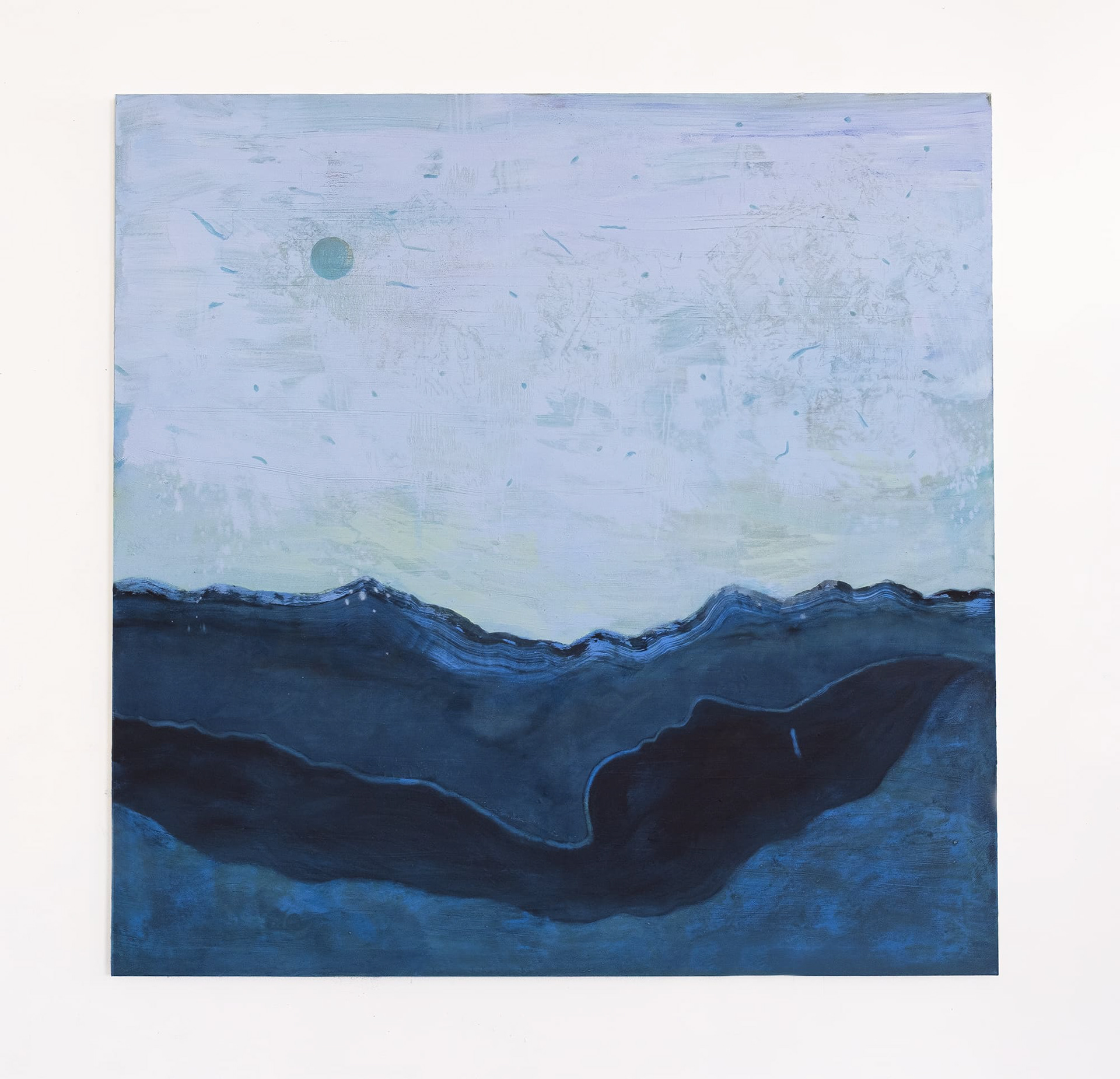 La mer qui veille III (2026) - Huile sur toile - 200 x 200 cm