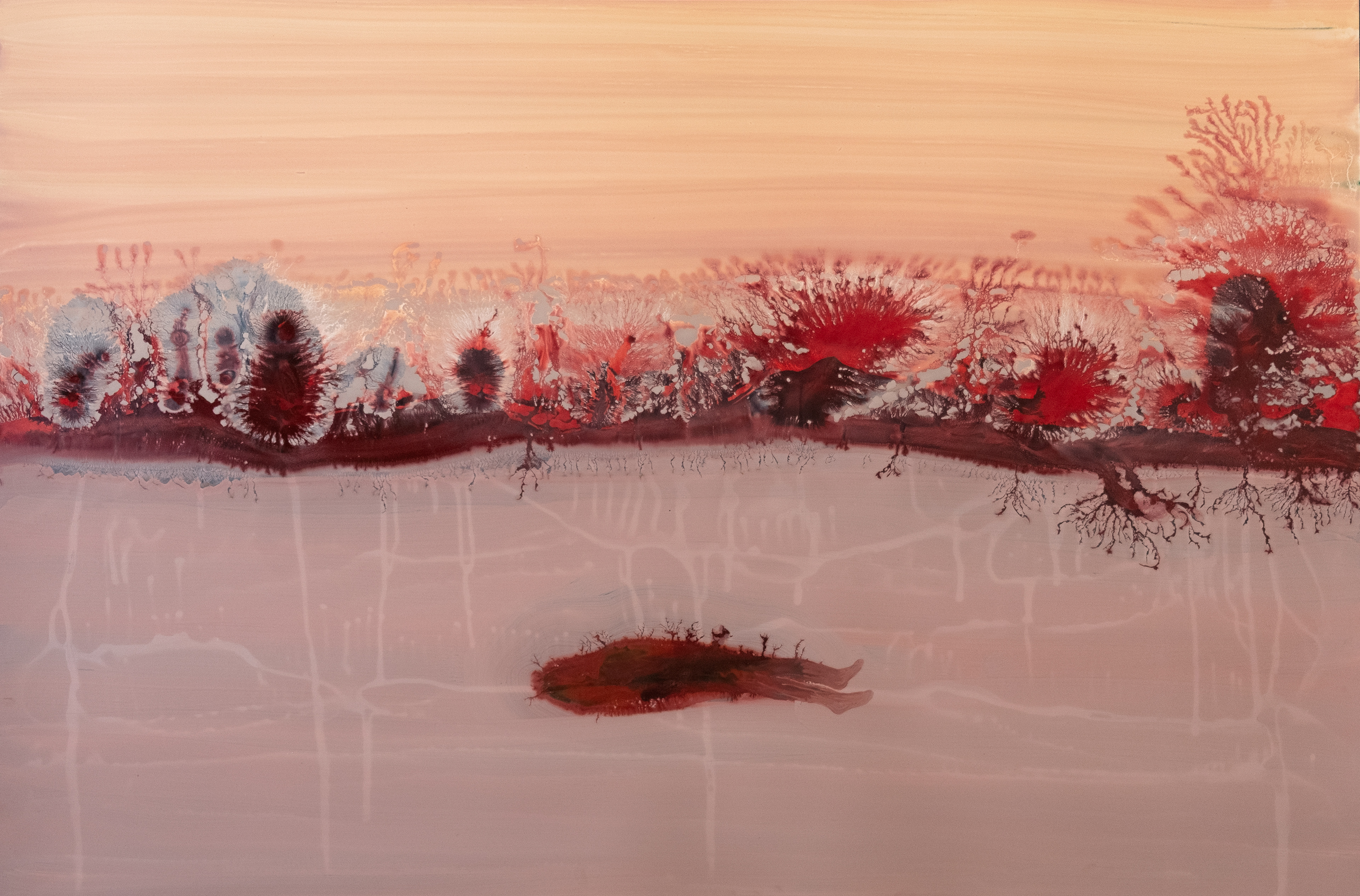 Terre Précieuse V (2025) - Technique mixte sur papier - 70 x 100 cm