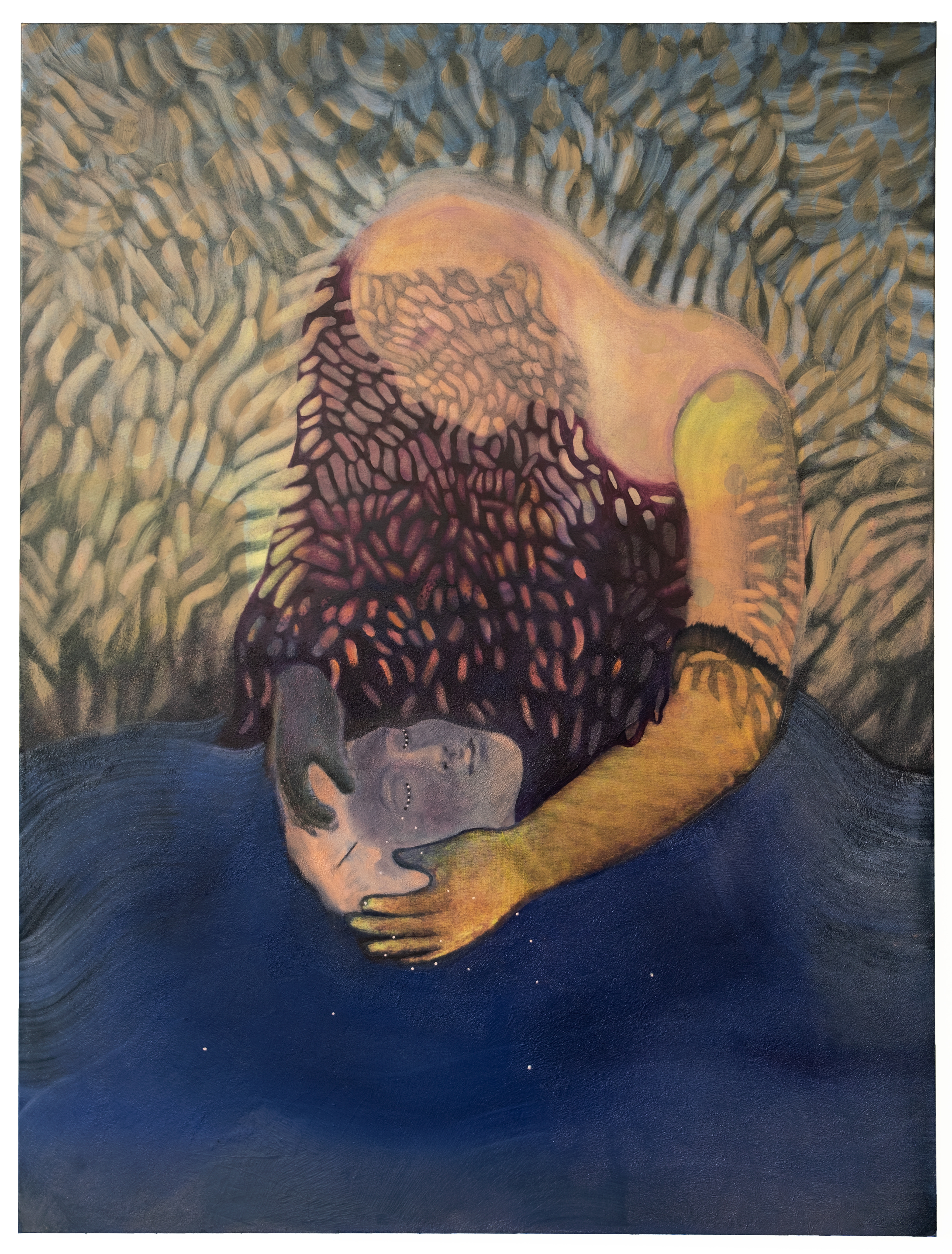 Vague de toi (2023) - Huile sur toile - 120 x 90 cm