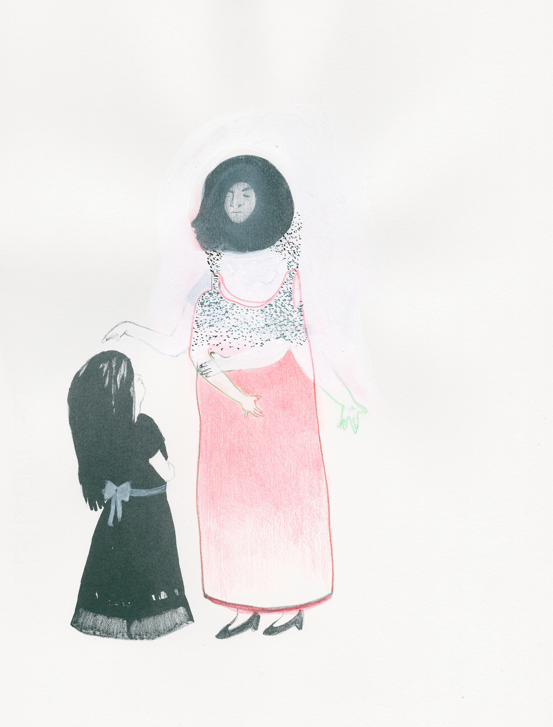 It's Not My Fault (2014), Lithographie sur pierre - gouache et crayon - 30 x 20 cm