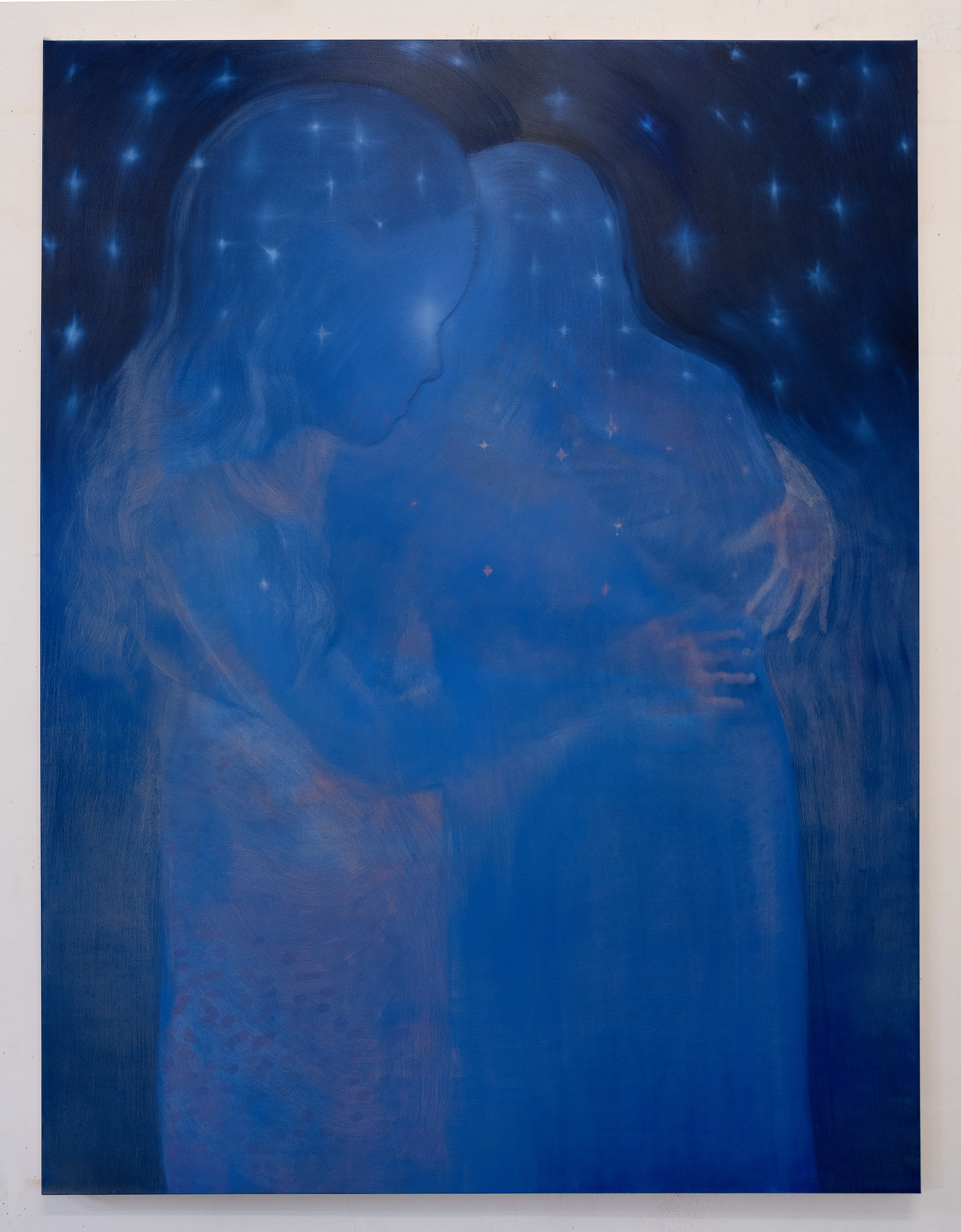La nuit nous protège (2024) - Huile sur toile - 160 x 120 cm