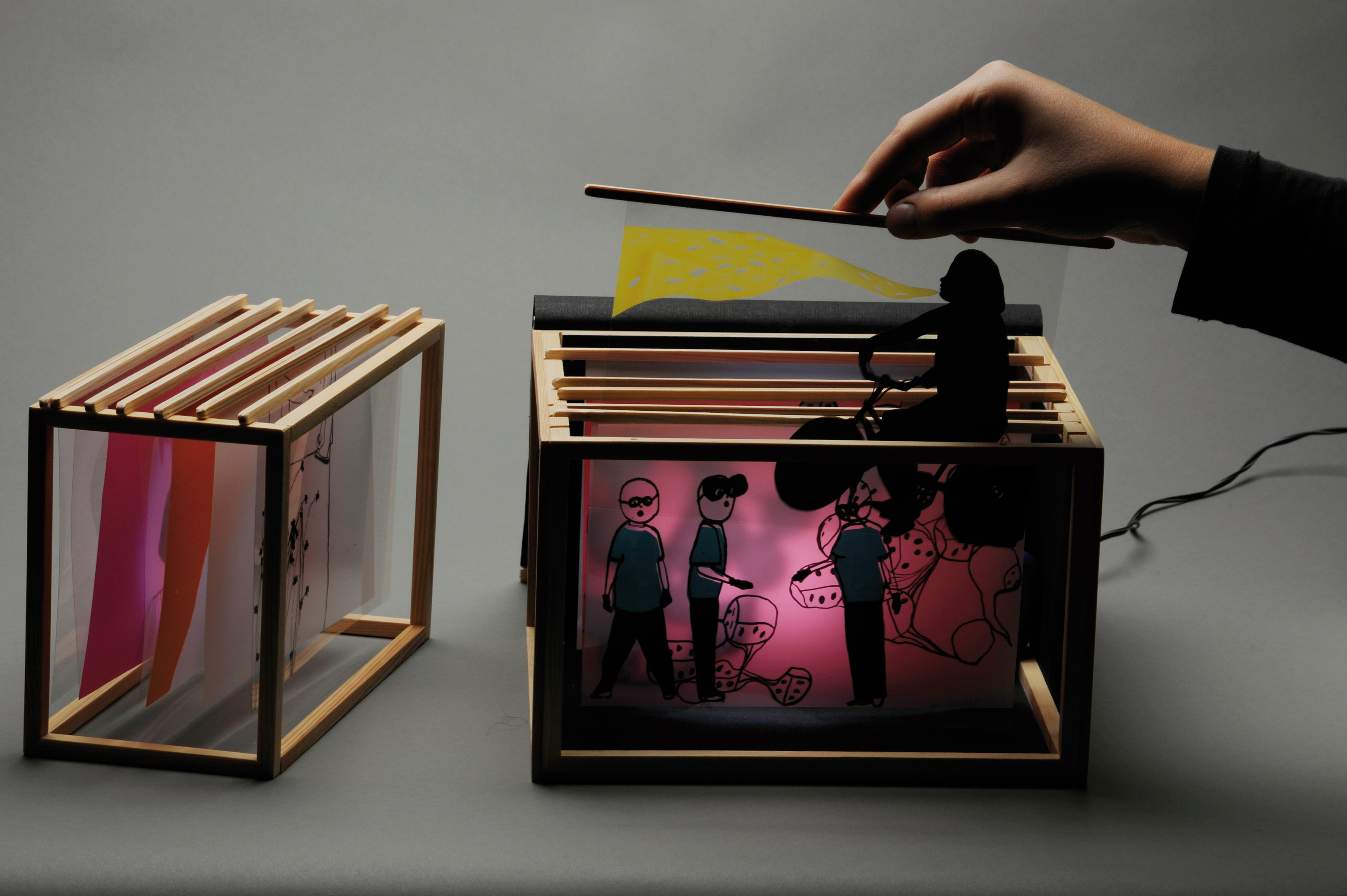 Each panel is movable