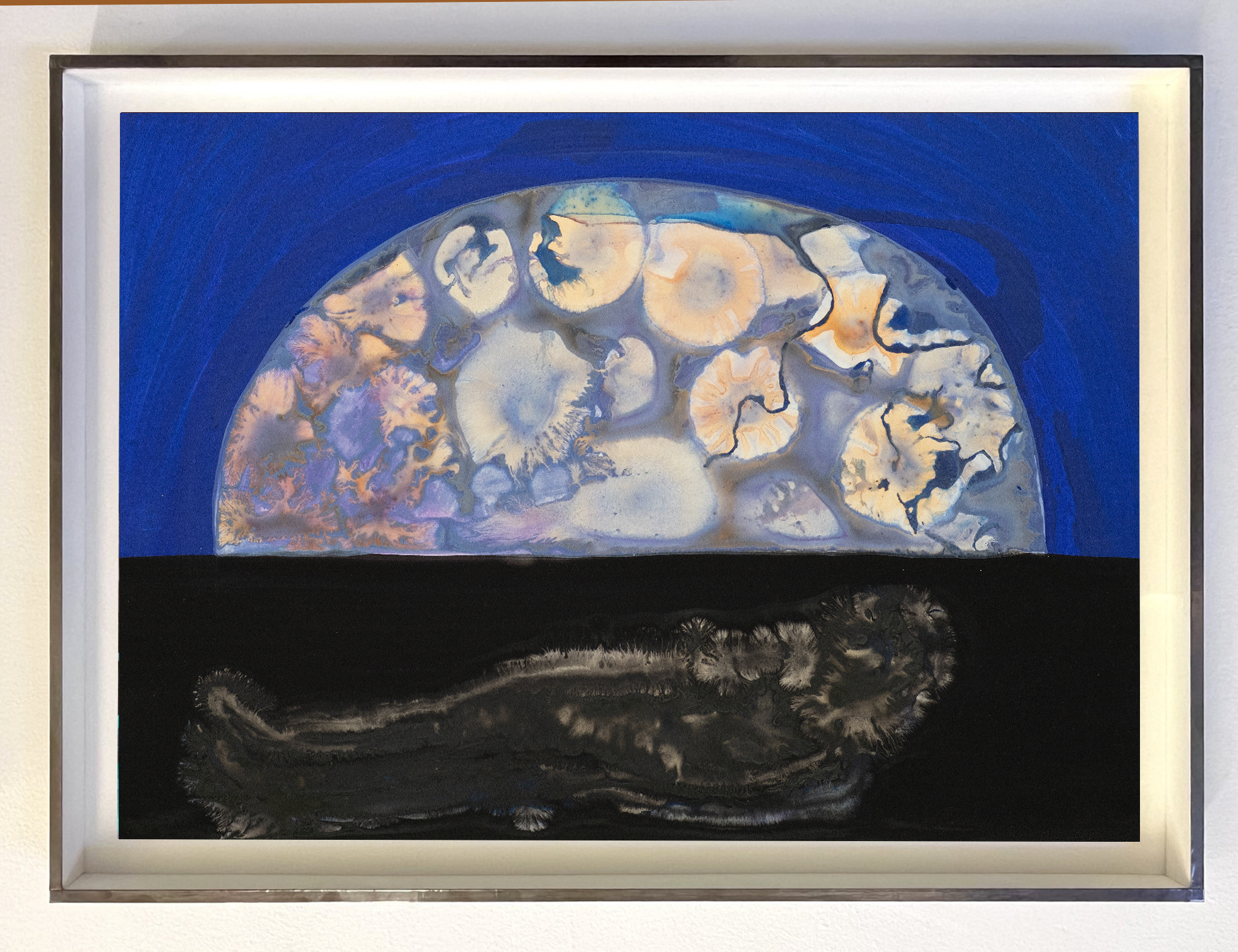 Contempler IV (2023) - Gouache et encre sur papier - 30 x 42 cm