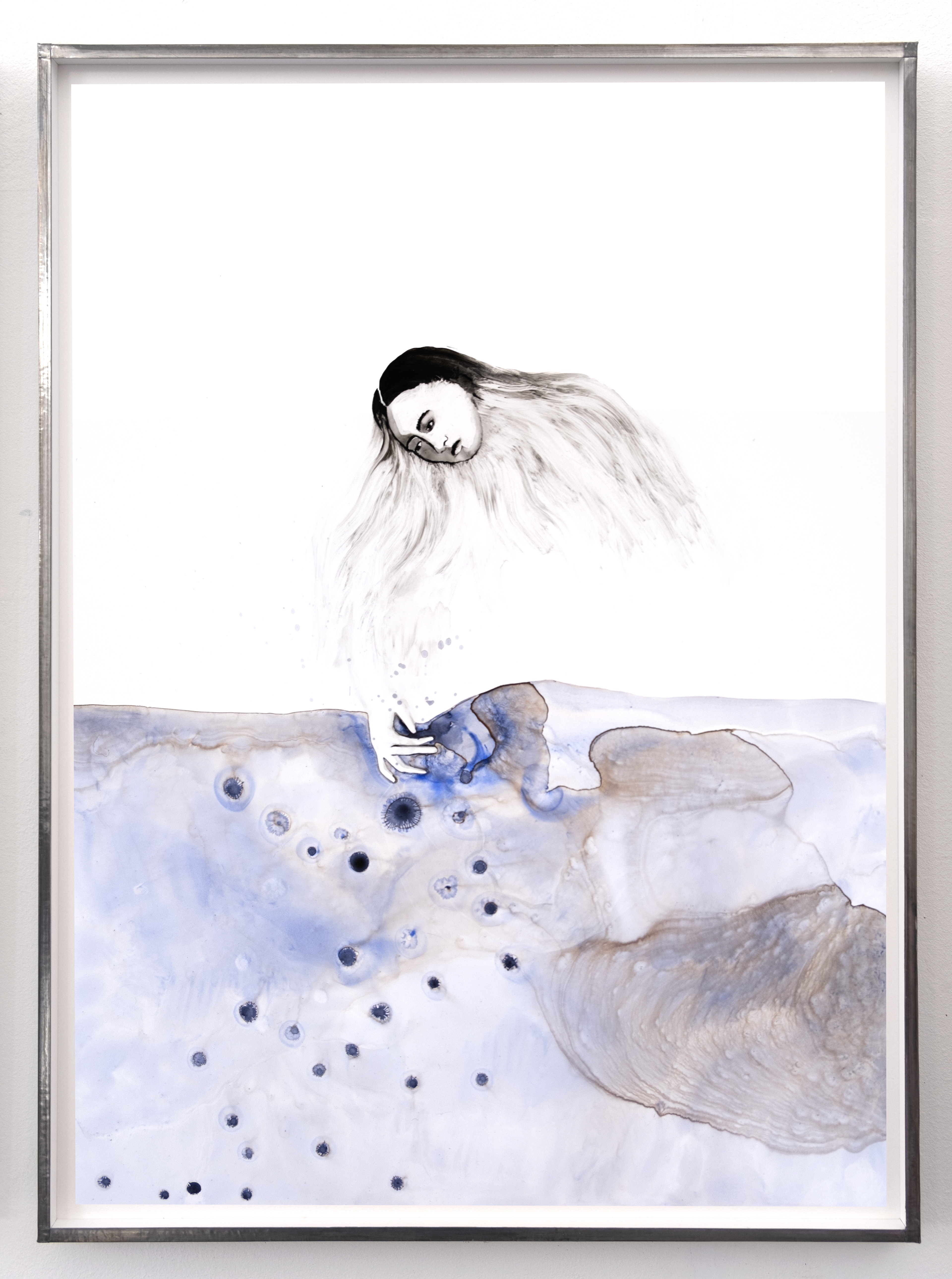 Ne me lâche pas (2022) - Gouache et aquarelle sur papier - 48 x 34 cm