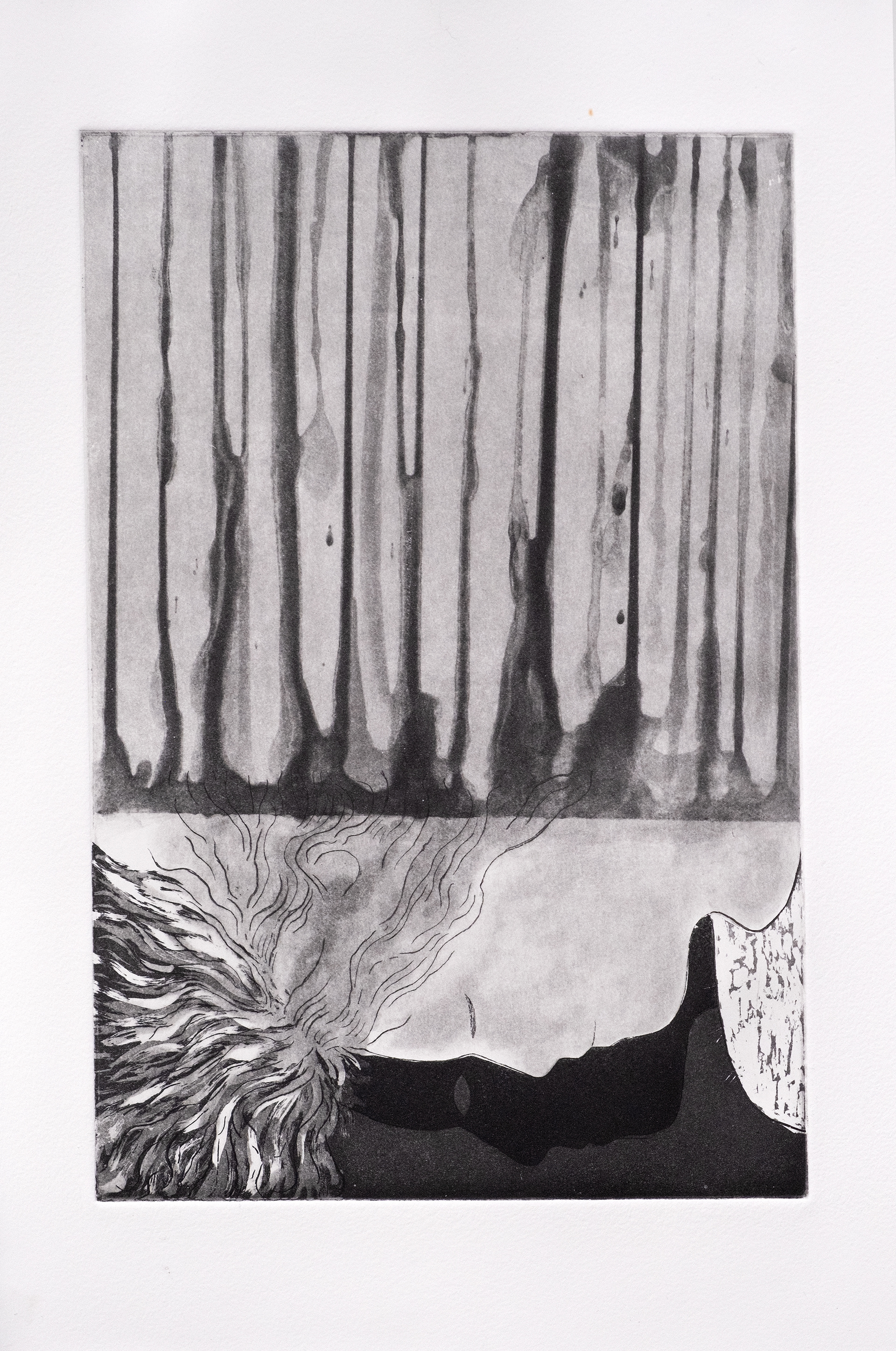 Rêver ensemble (2024) - Gravure à l'aquatinte et eau-forte - 40 x 30 cm