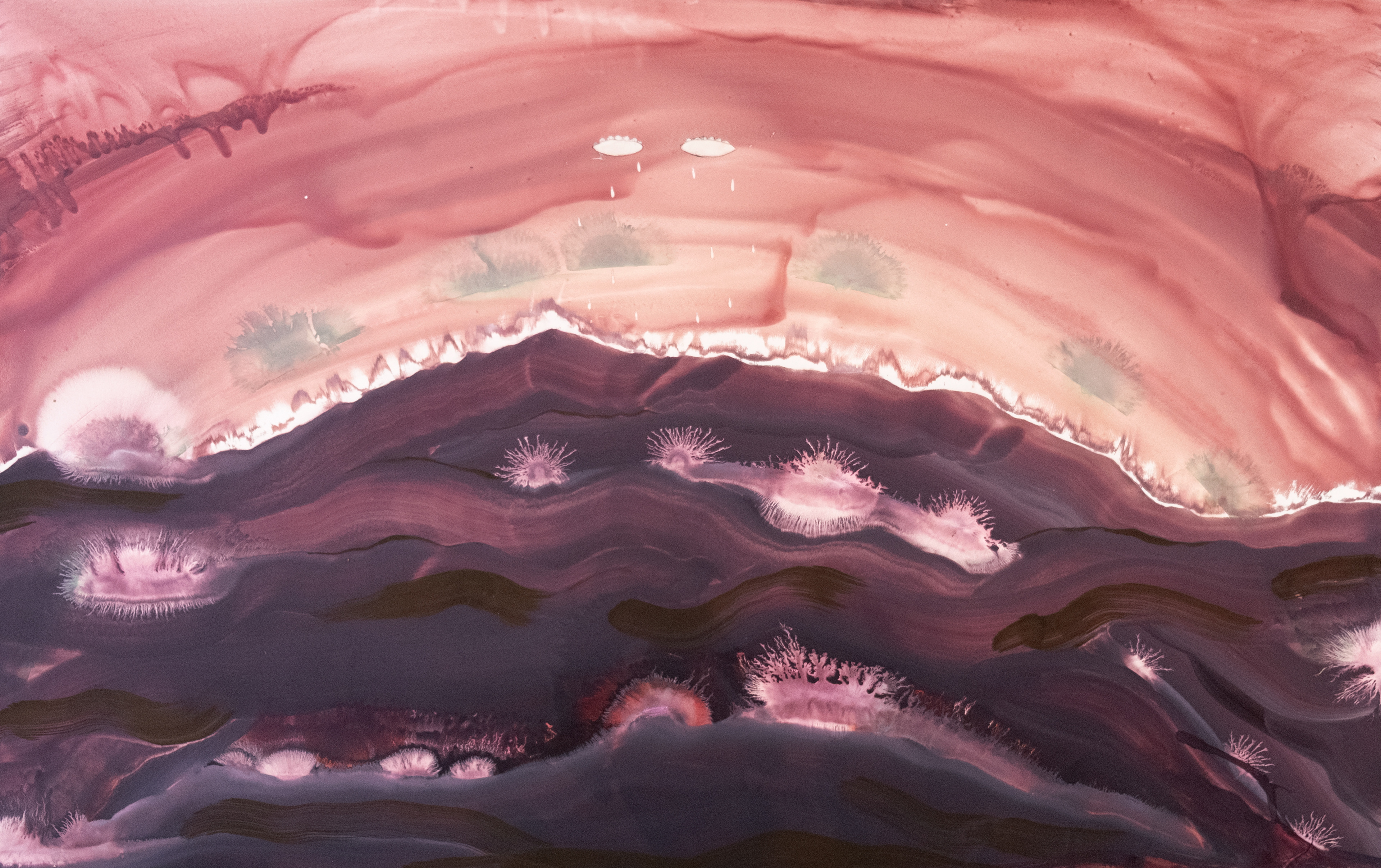 Terre Précieuse III (2025) - Technique mixte sur papier - 70 x 100 cm