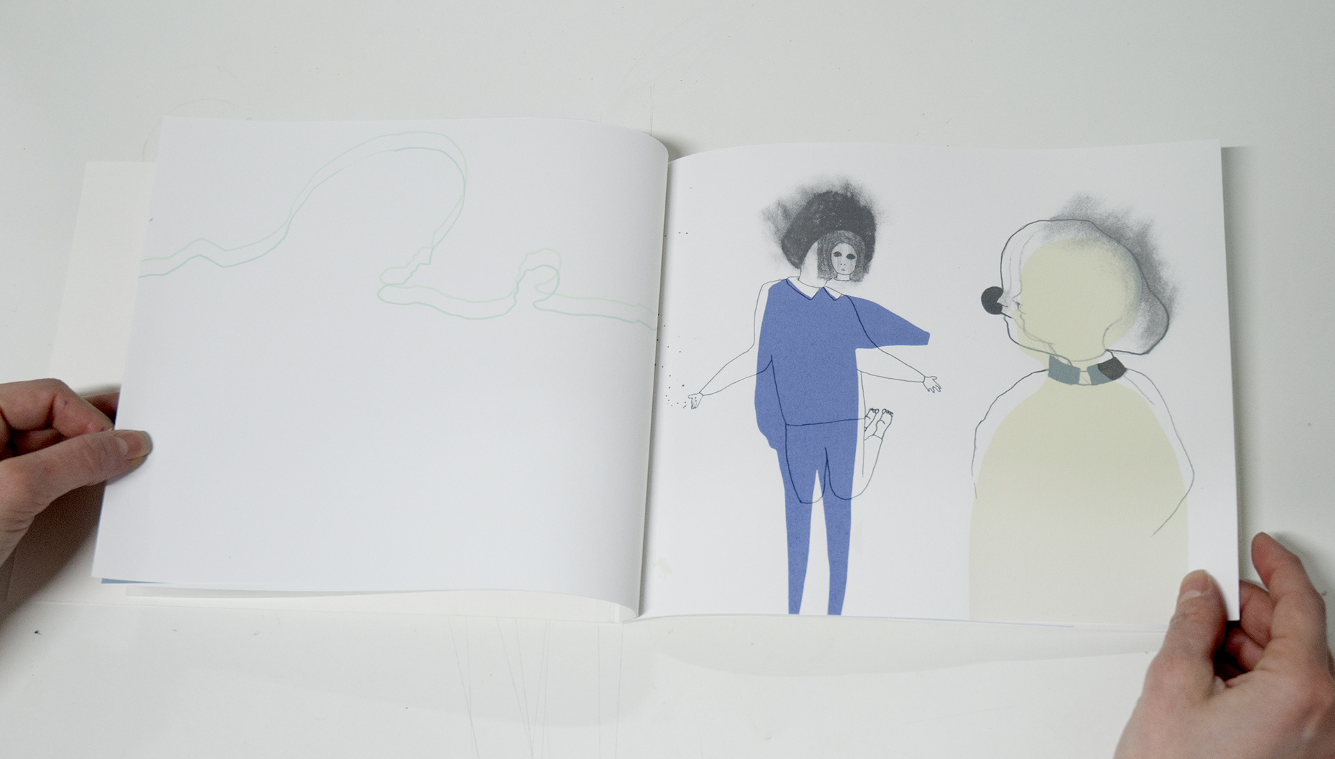 Chez toi (2013), lithographs and screenprint, edition of 10 books, 20 x 25 cm