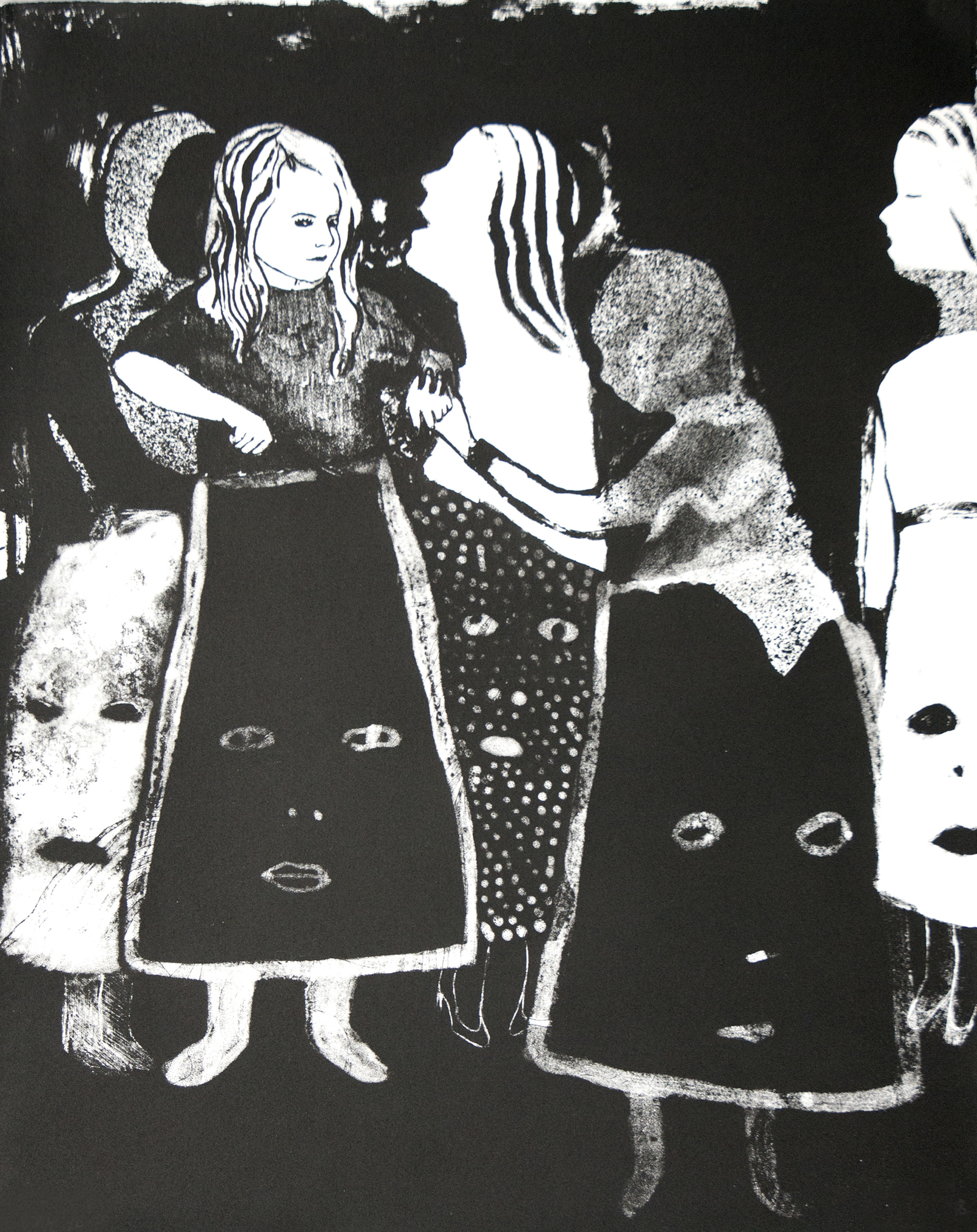 J'ai faim IV !J'ai faim III ! (2018) Lithographie sur pierre - Etat n°4 - Edition de 2 - 50 x 40 cm