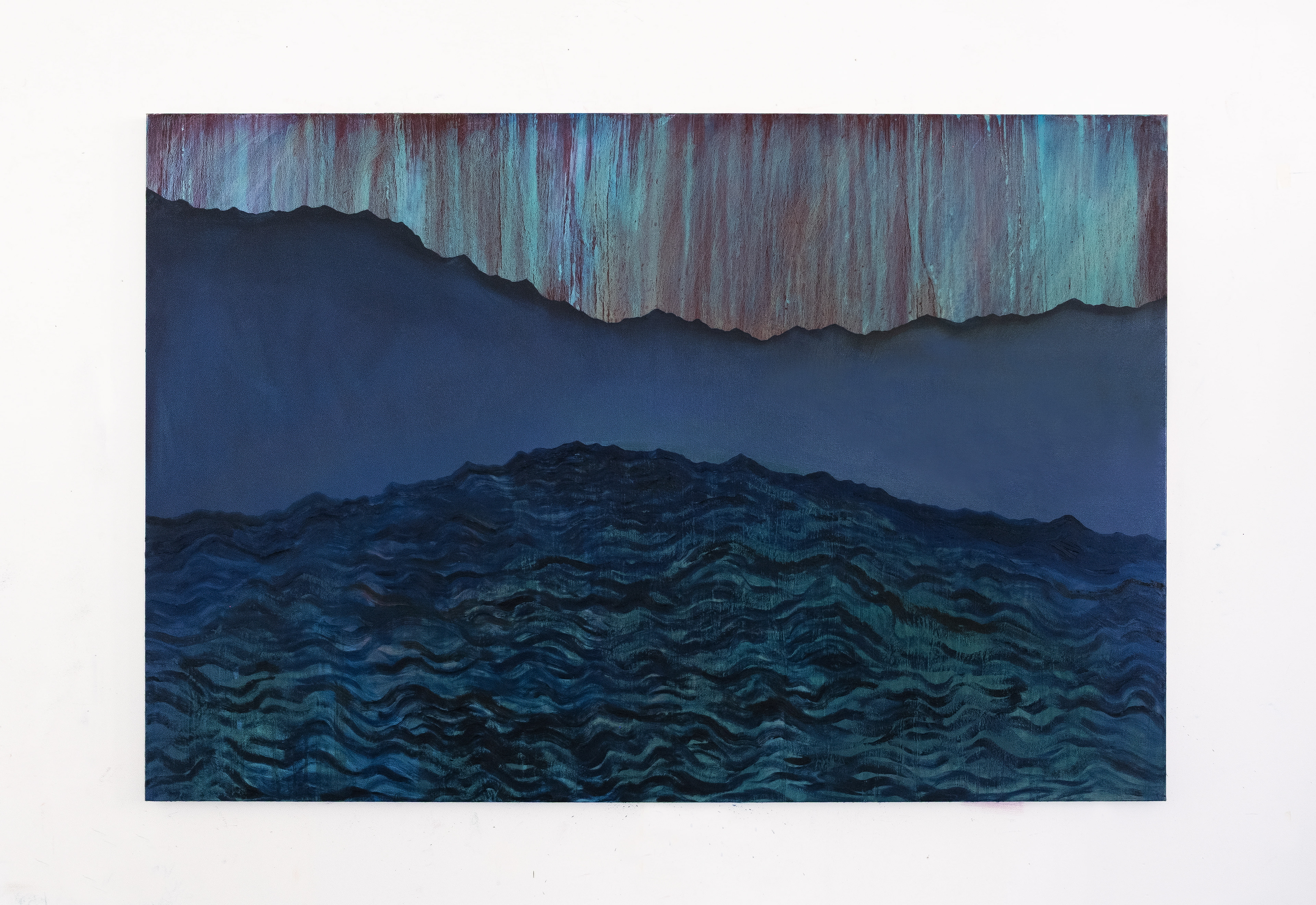 La mer qui veille II (2026) - Huile sur toile - 120 x 180 cm
