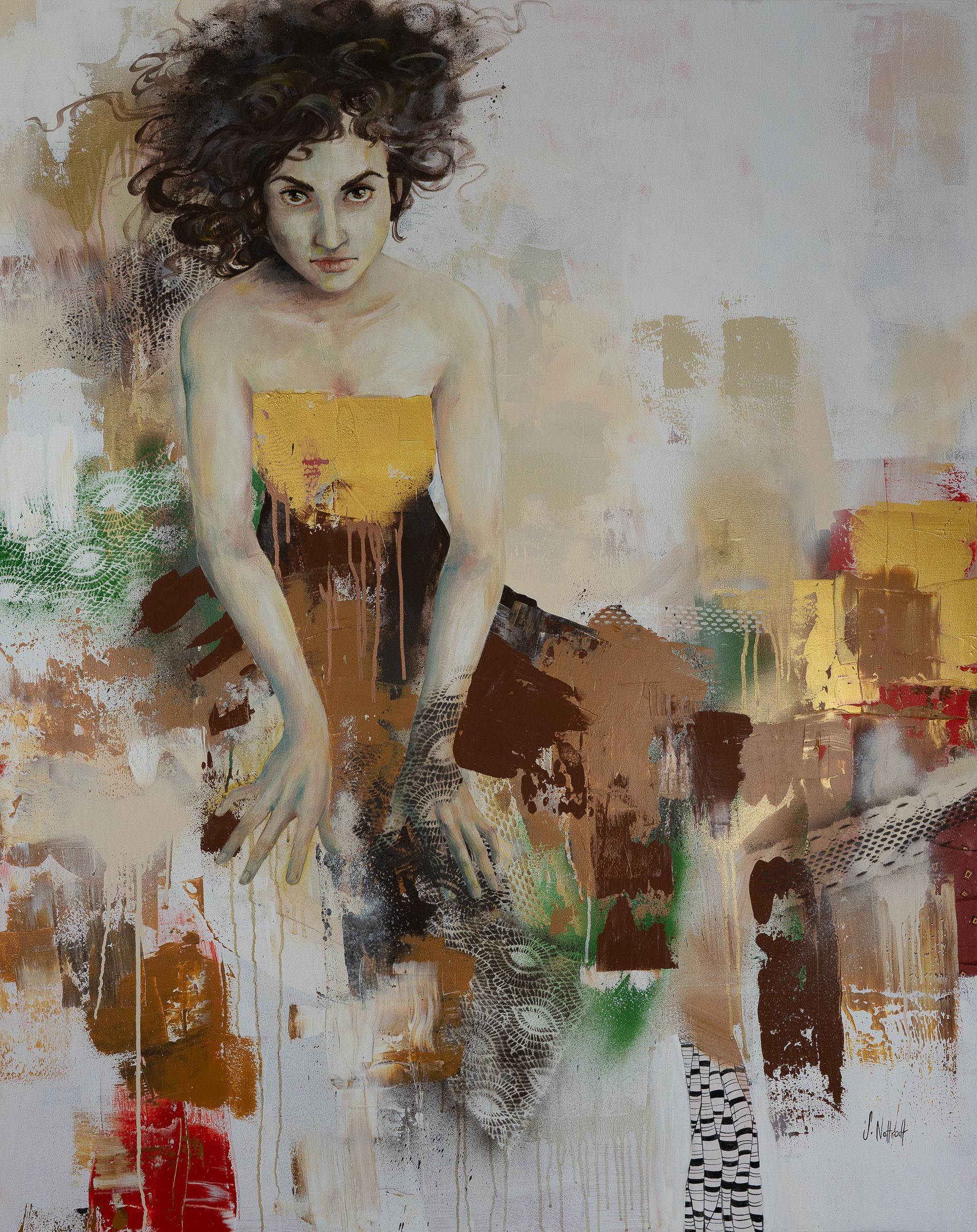 Ohne Titel, Acryl auf Leinwand, 150x120cm, 2020