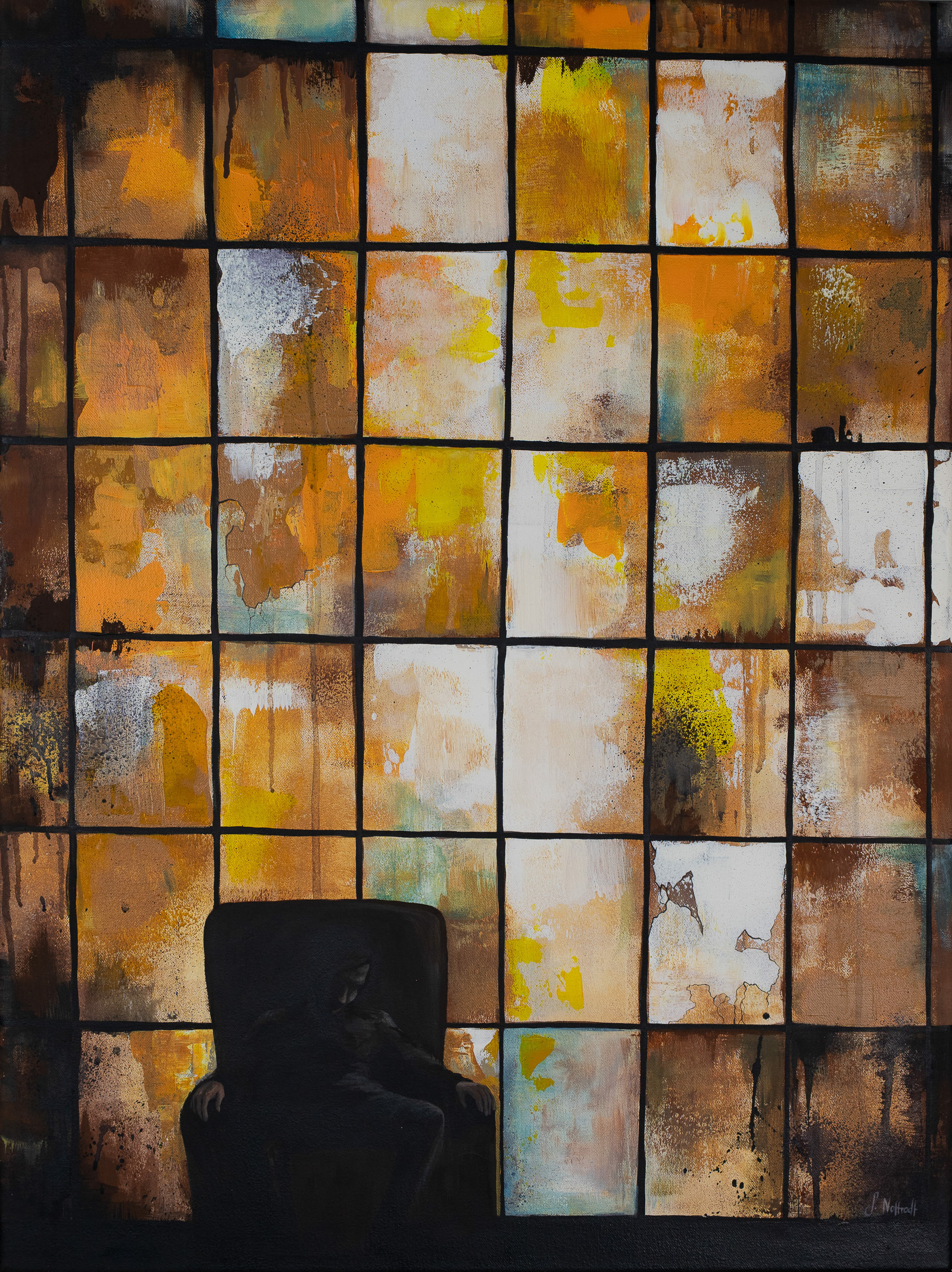 Fenster 1, Acryl auf Leinwand, 80x60cm, 2020