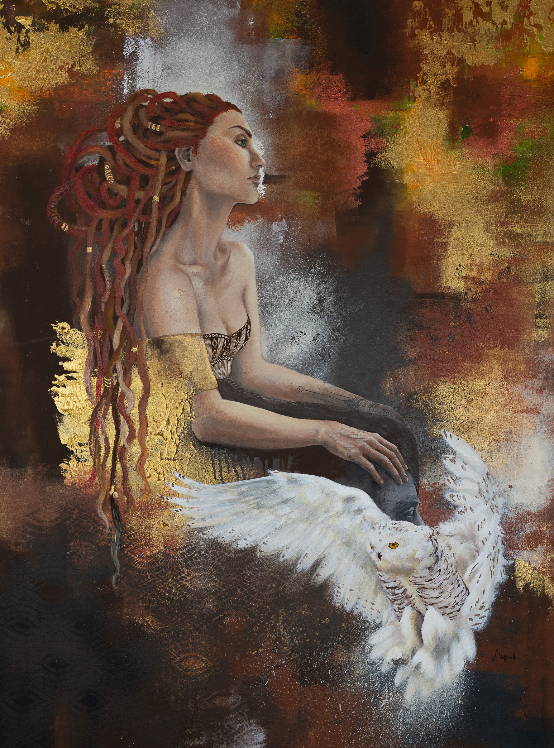 Medusa, Acryl auf Leinwand, 120x90cm, 2020