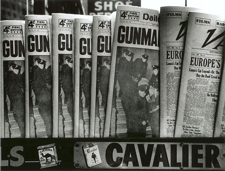 William Klein. Gun, Gun, Gun, New York, Etats-Unis. (1955)