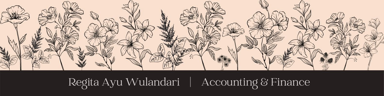 "Regita's Profile" | LinkedIn Header Photo made in Canva