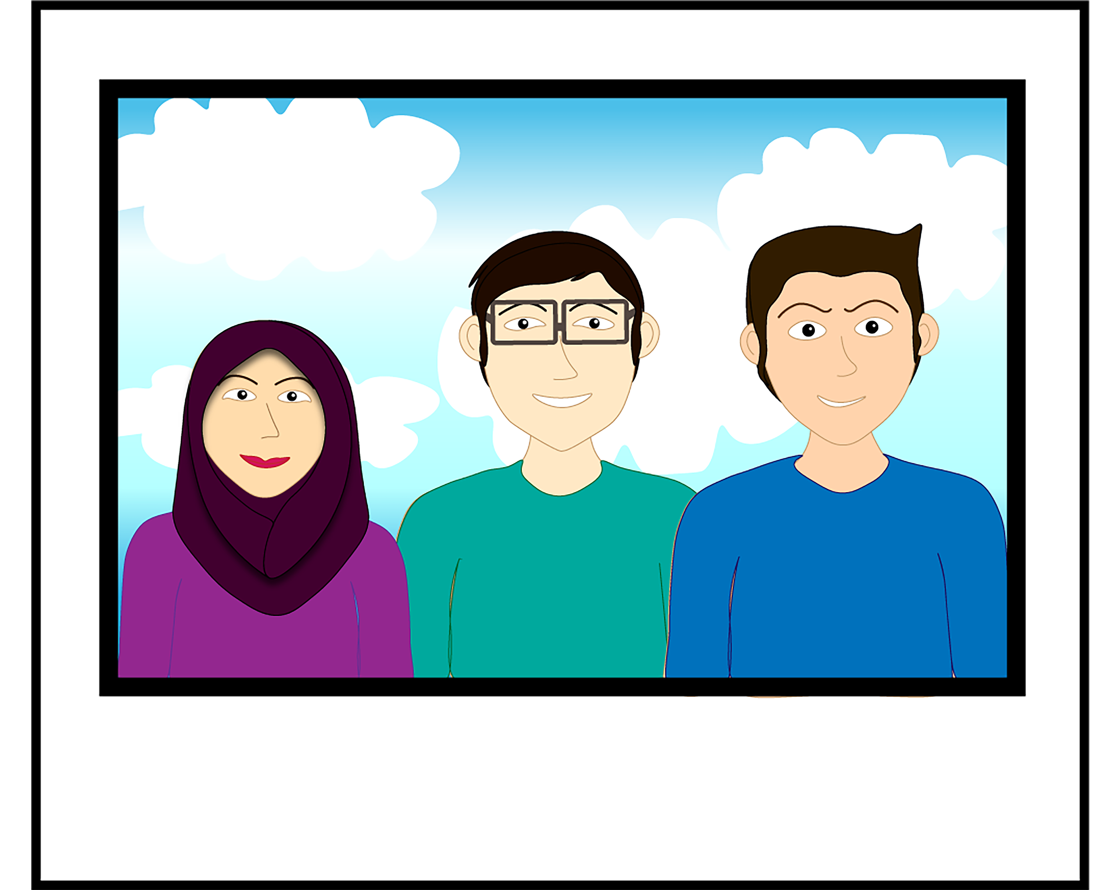 illustration of "It's Us" video, made in Illustrator