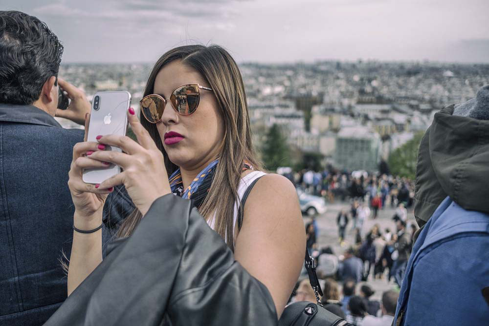 Contre-plongée sur le Sacré Cœur