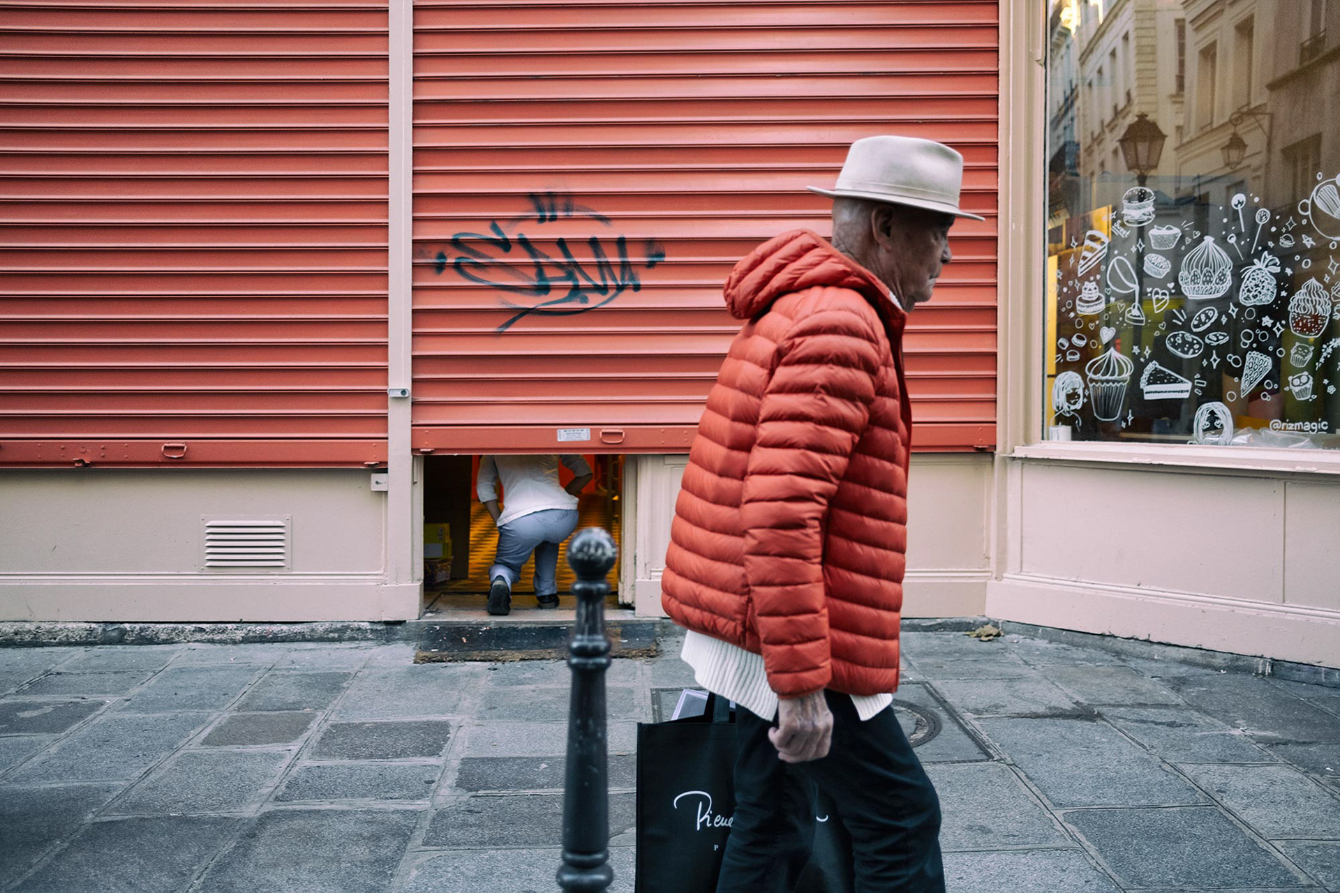 Doudoune métallique