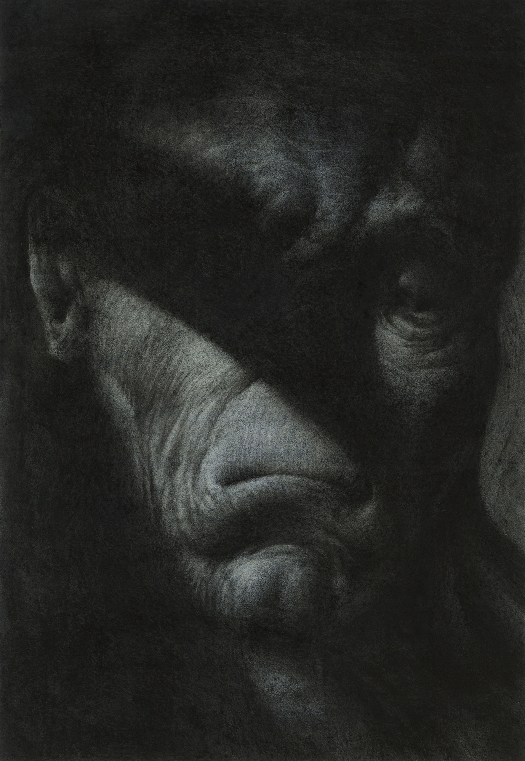 down | charcoal