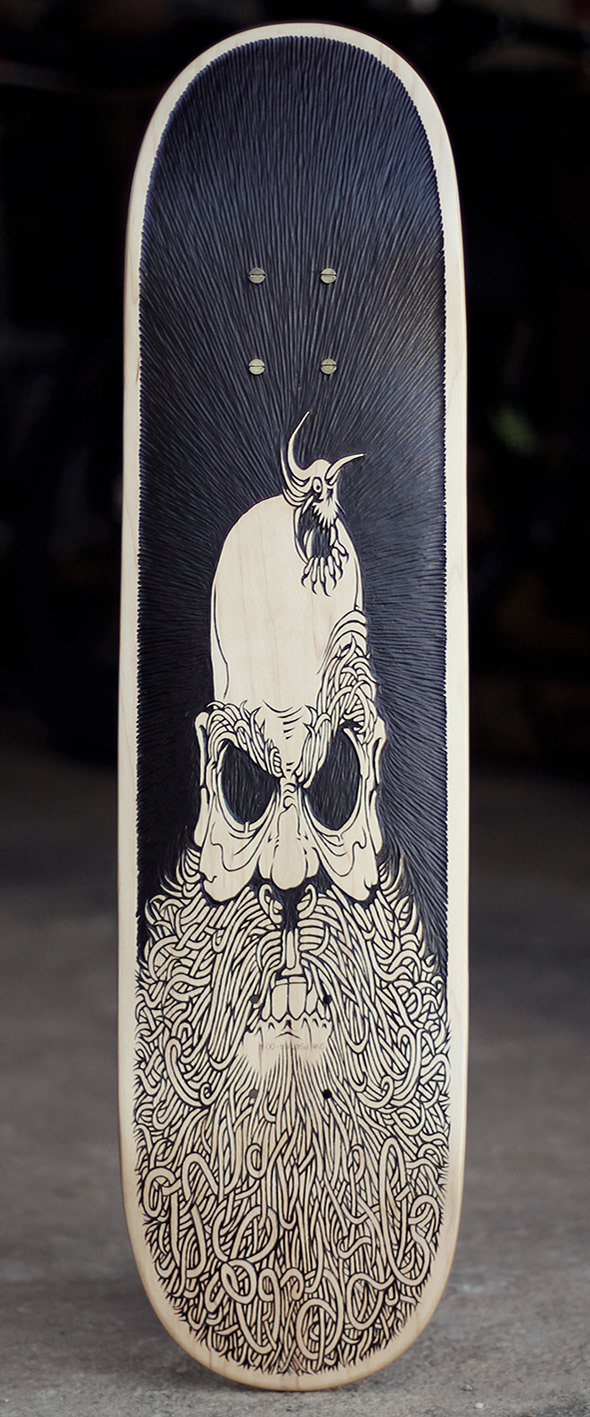 peckerhead | bic pen + carving