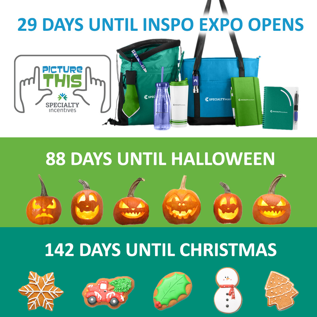 Tradeshow Countdown. © 2025, Specialty Incentives, Inc