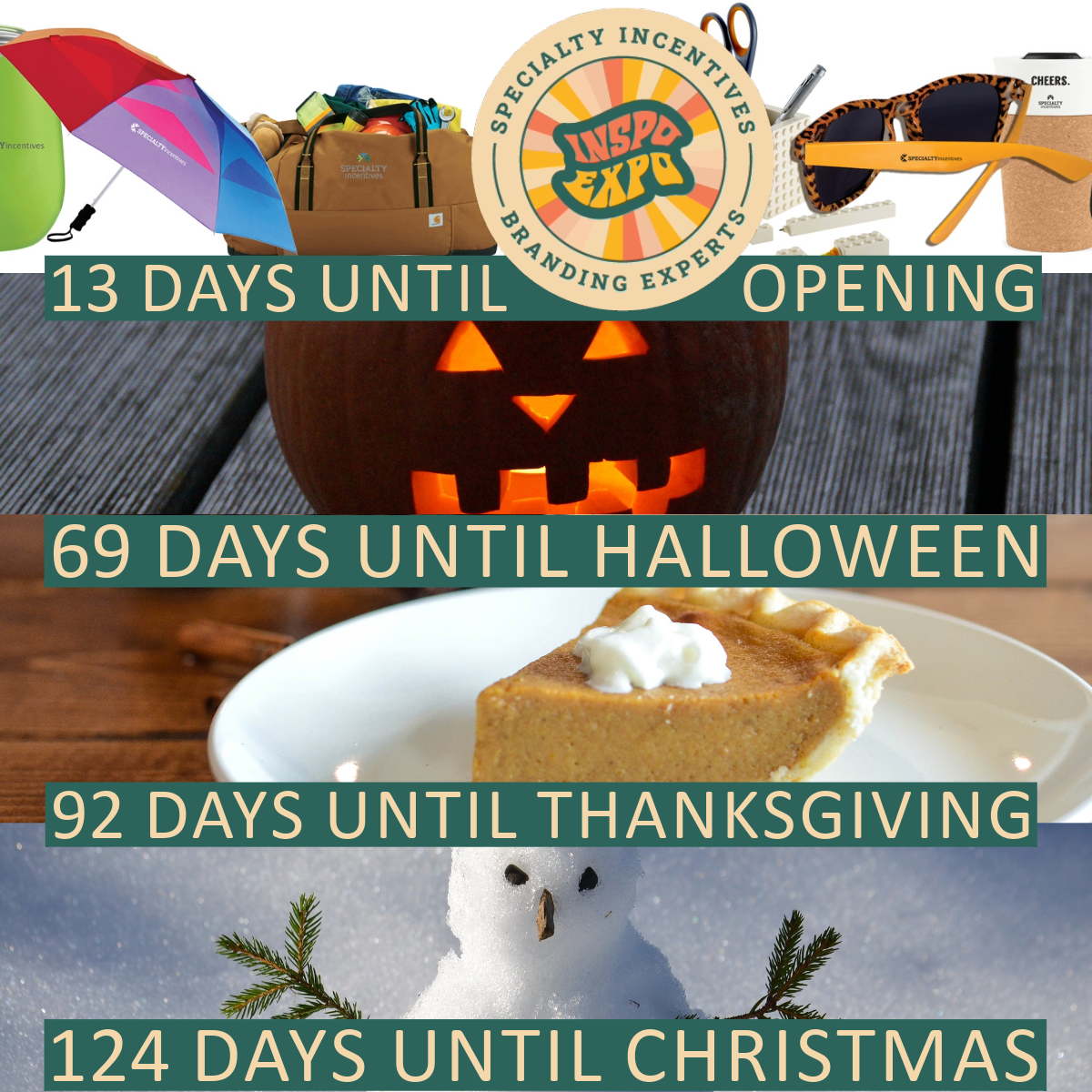 Tradeshow Countdown. © 2025, Specialty Incentives, Inc
