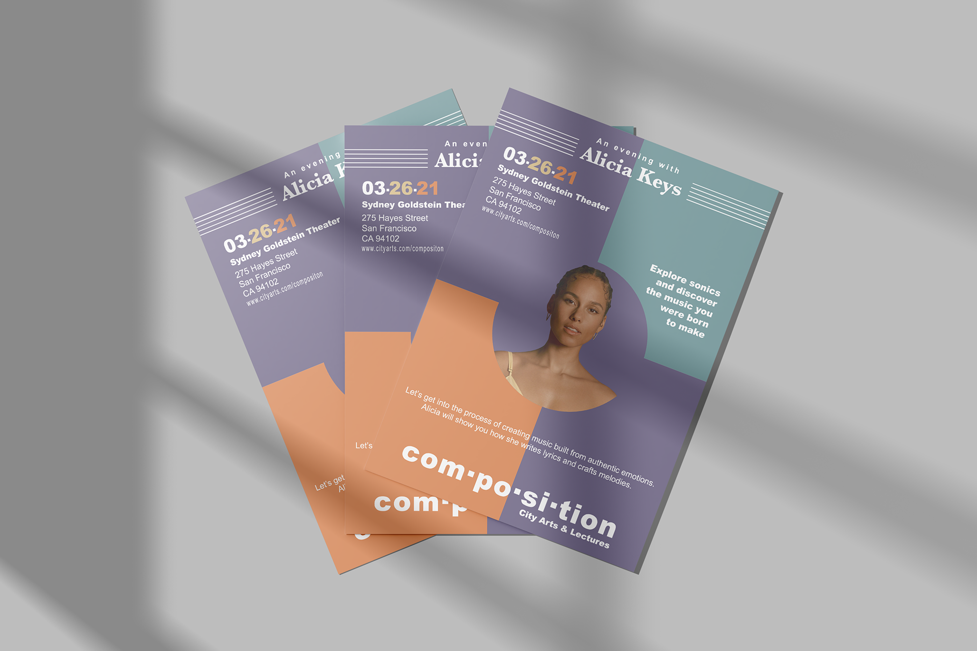 City Arts & Lectures - Flyers Mockup
